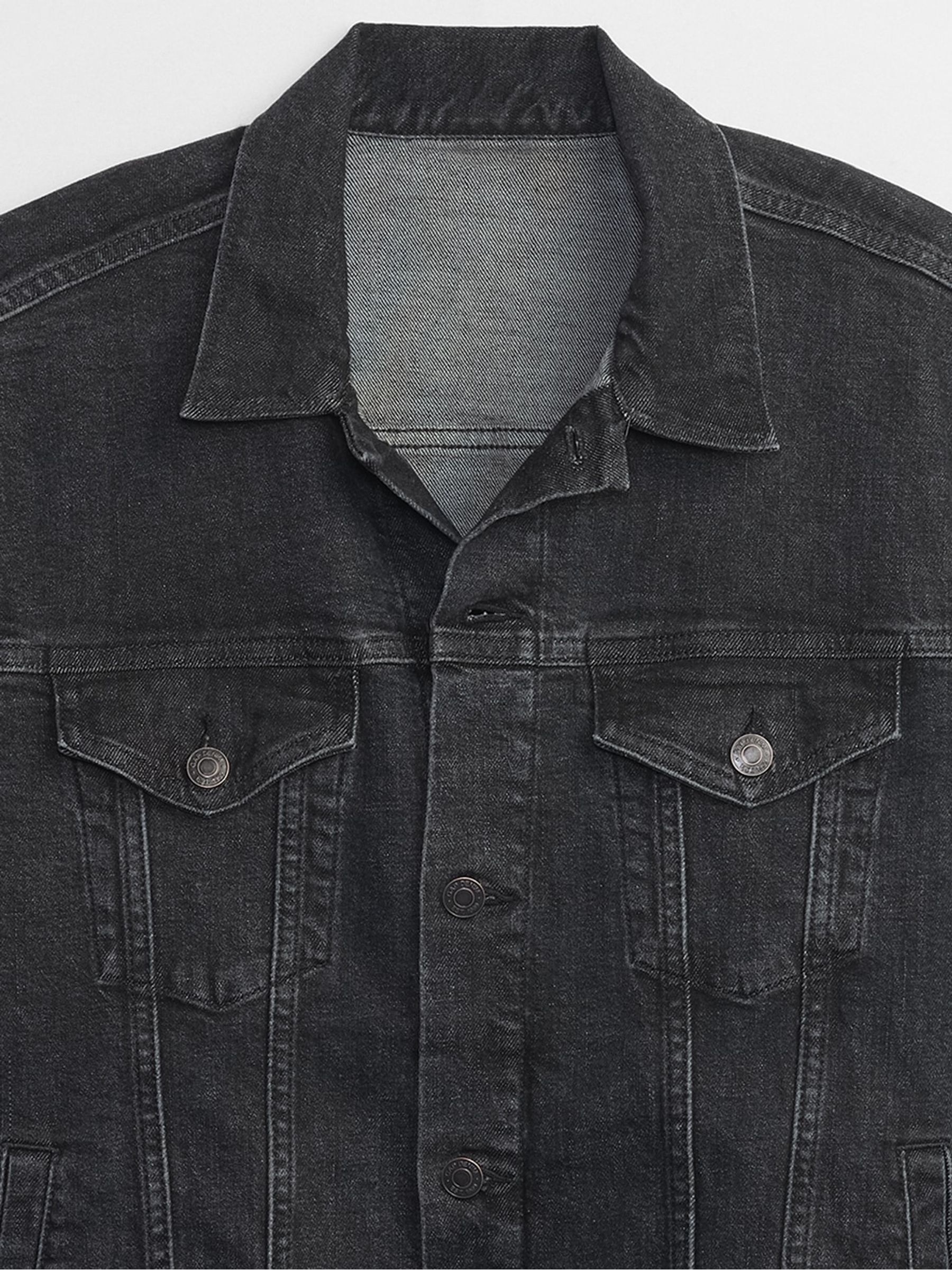 Black Icon Denim Jacket - Image 4 of 4