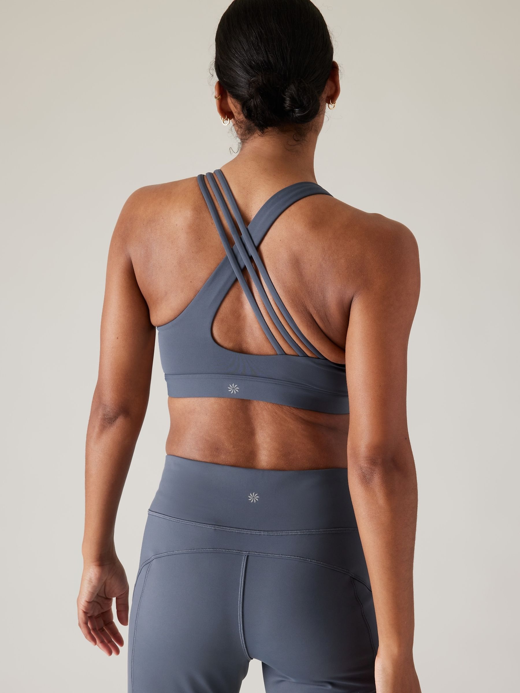 Athleta Grey Train Free Medium Impact Sports Bra - Image 2 of 5