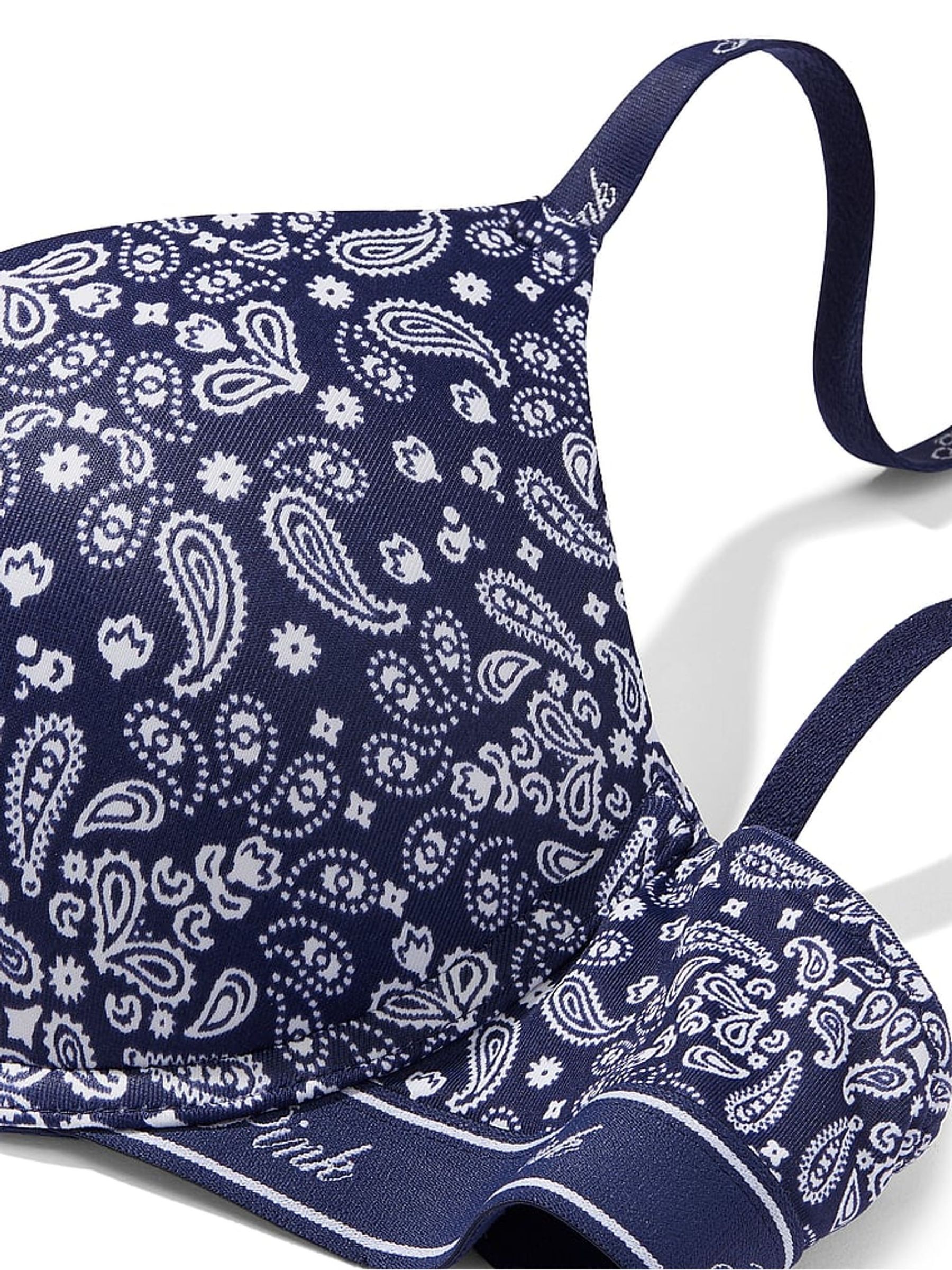 Blue Bandana Lightly Lined Bra - Image 4 of 4