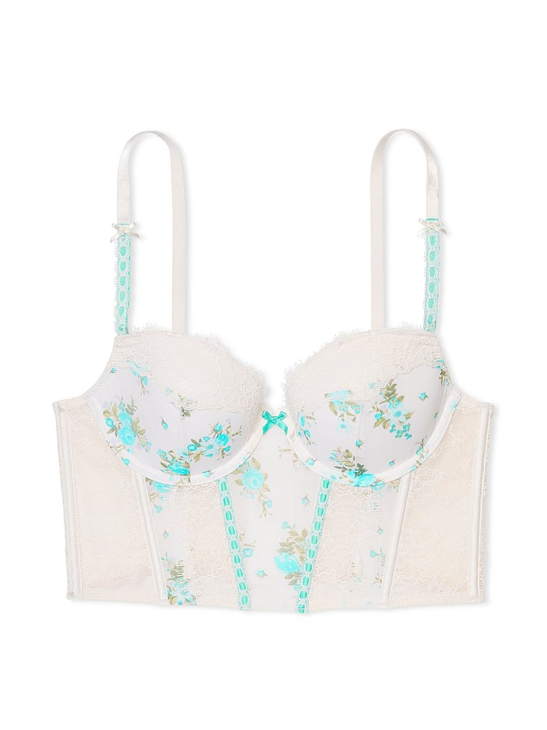 Lovers Bouquet White Corset Bra Top - Image 1 of 3