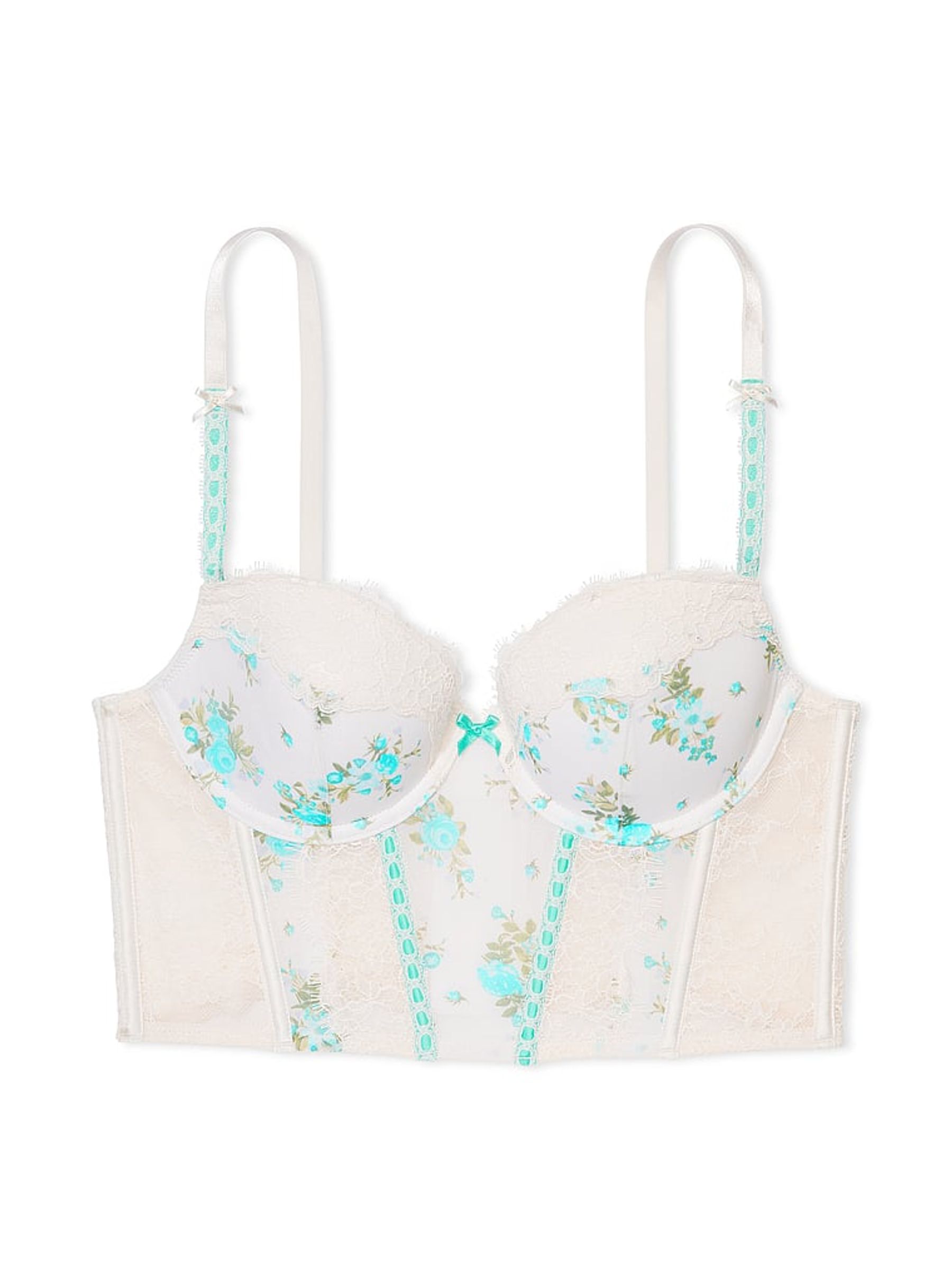 Lovers Bouquet White Corset Bra Top - Image 3 of 3