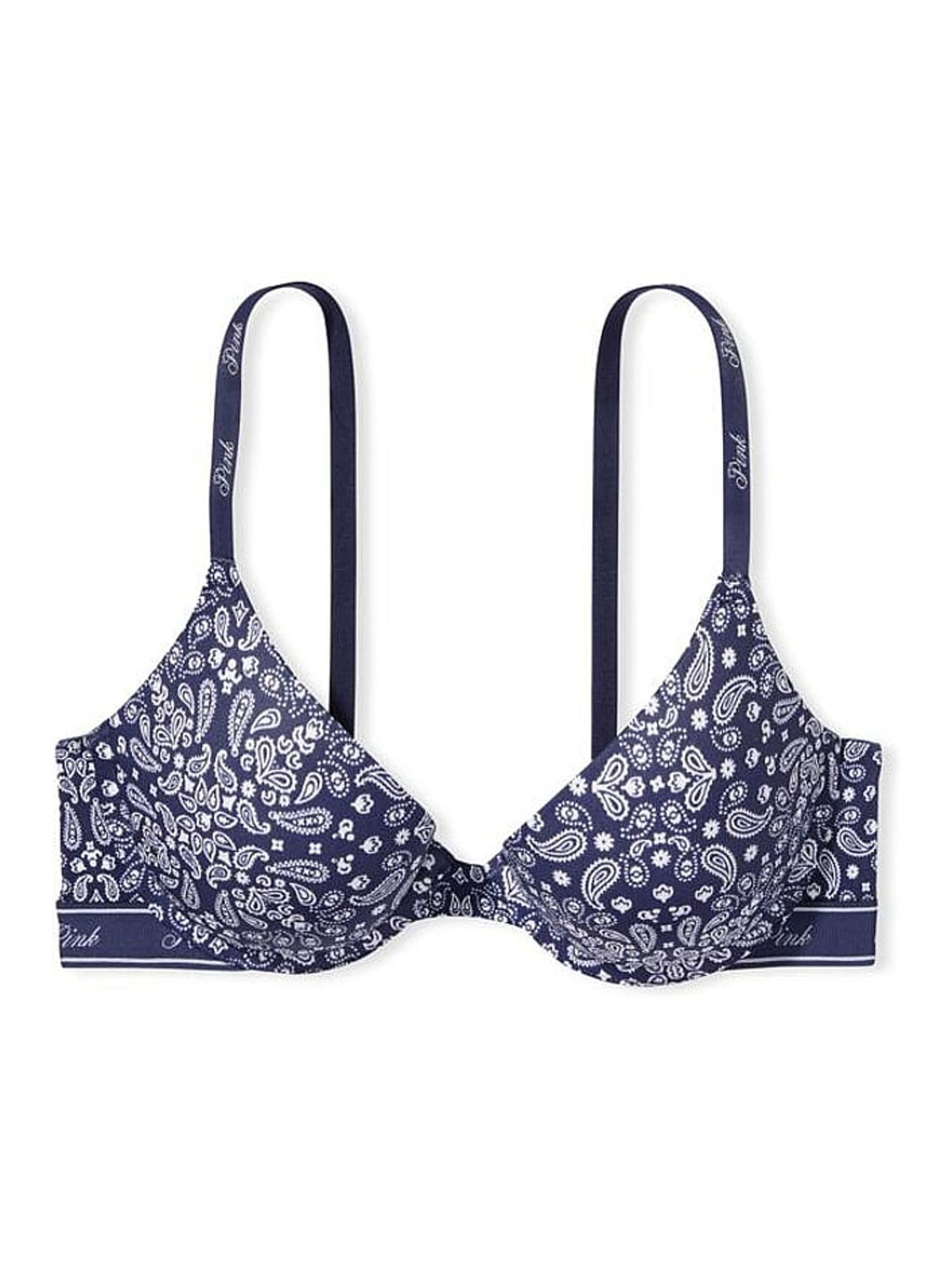 Blue Bandana Push Up Bra - Image 3 of 4