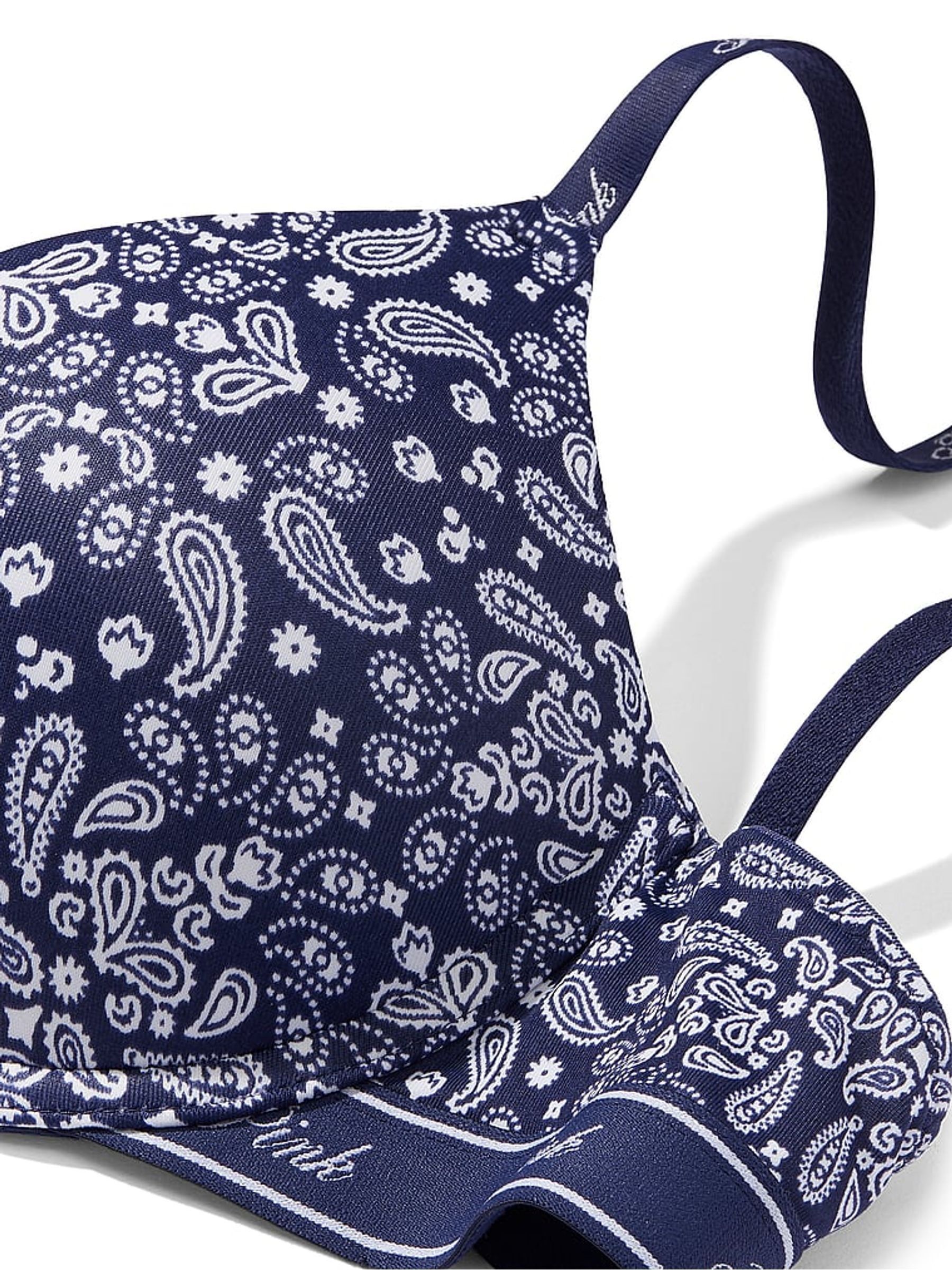 Blue Bandana Push Up Bra - Image 4 of 4