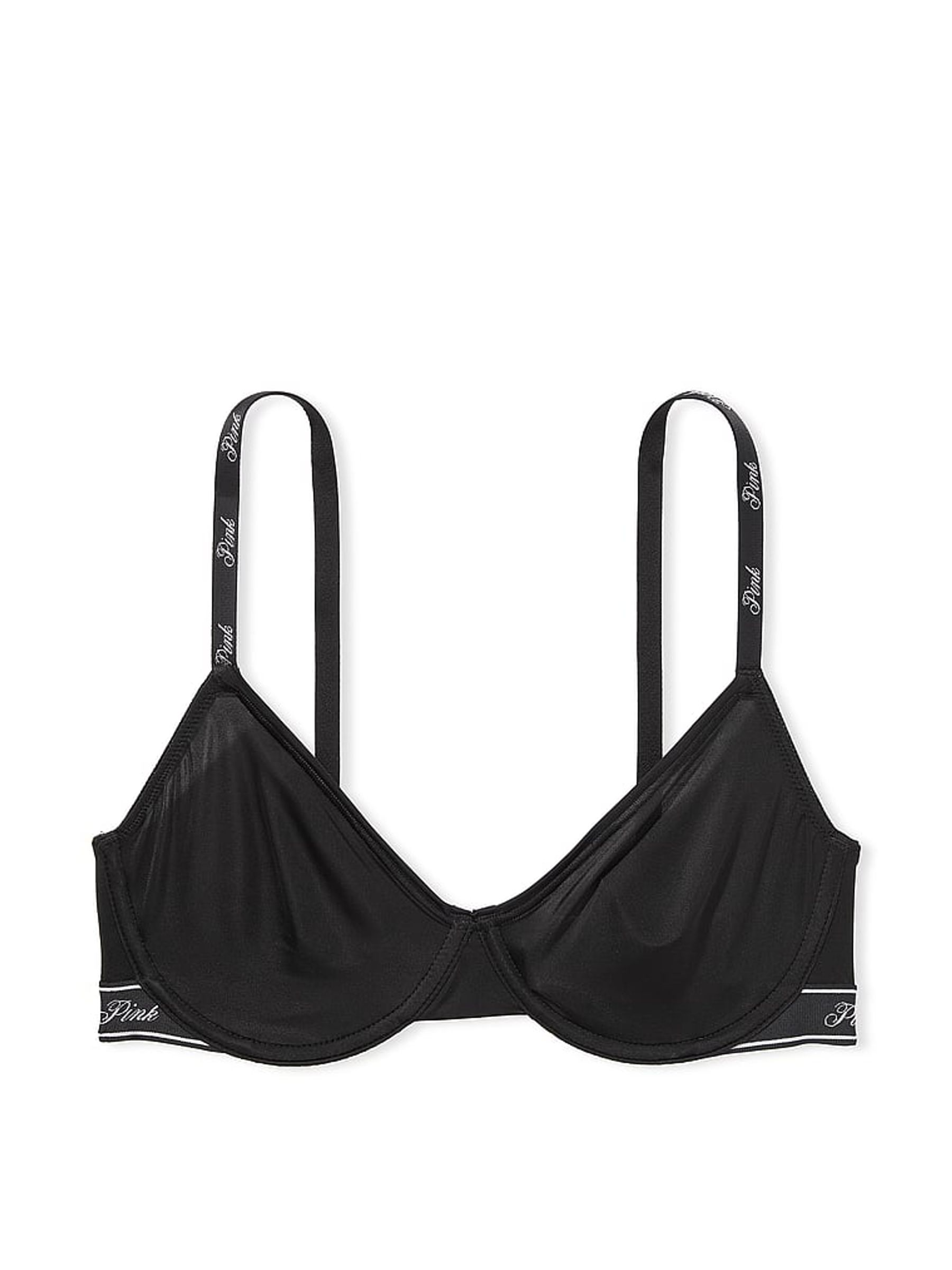 Black Soft Stretch Unlined Scoop Bralette - Image 3 of 3