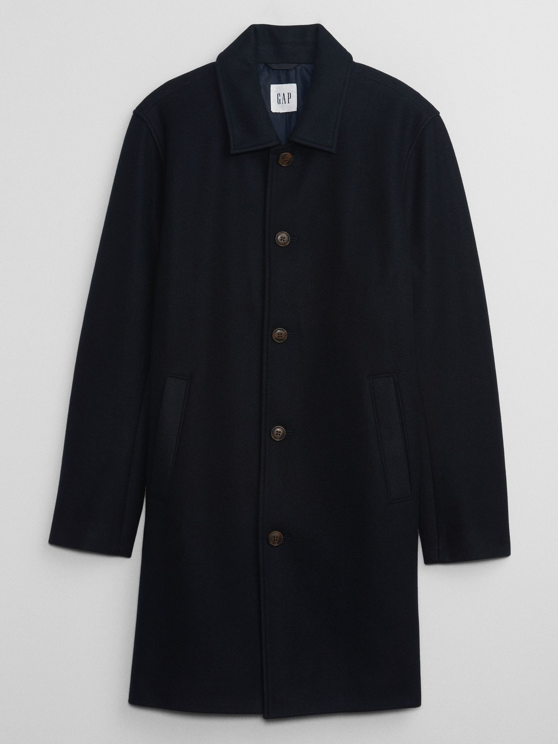 Blue Relaxed Longline Topcoat - Image 3 of 3
