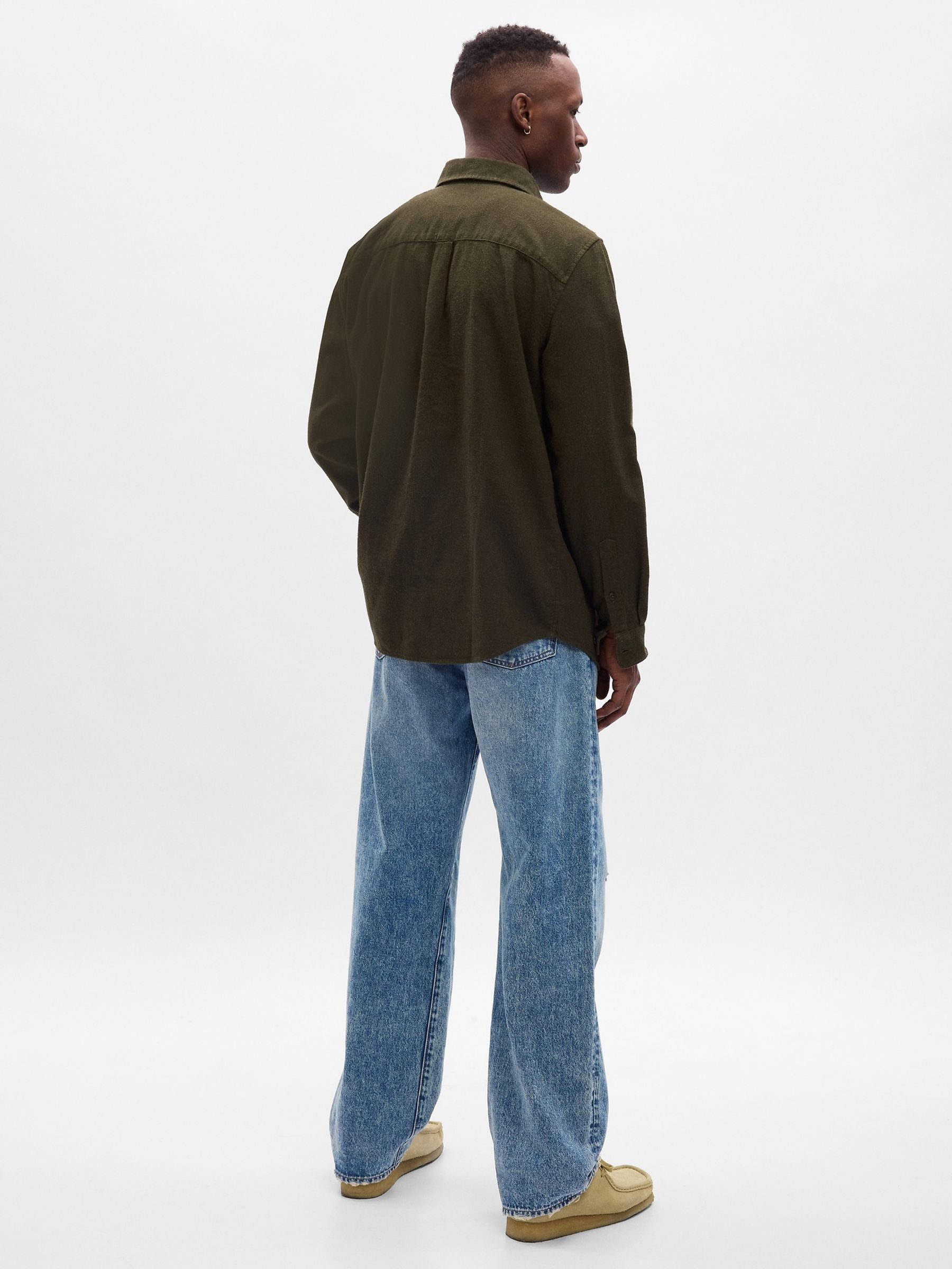 Light Wash Blue 90s Loose Organic Cotton Jeans - Image 2 of 4