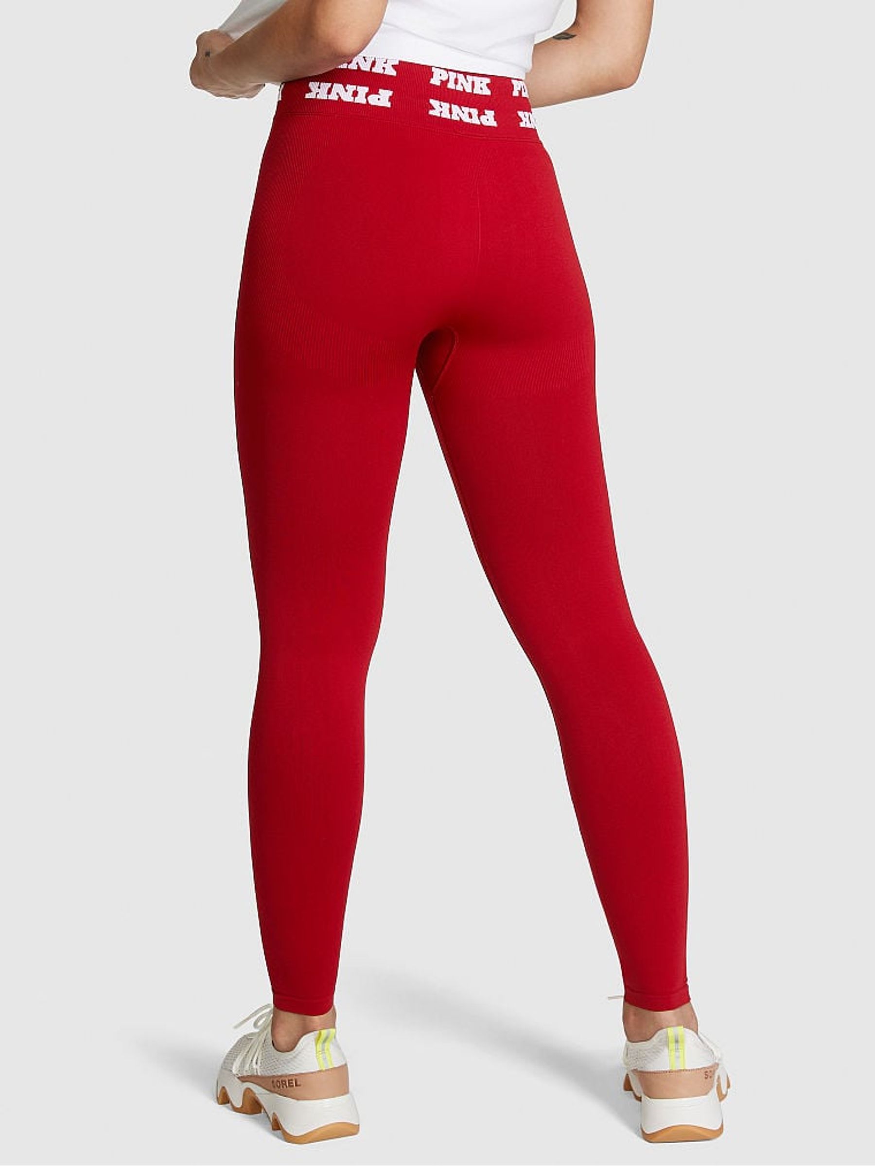 Red Laquer Logo Seamless Legging - Image 2 of 4