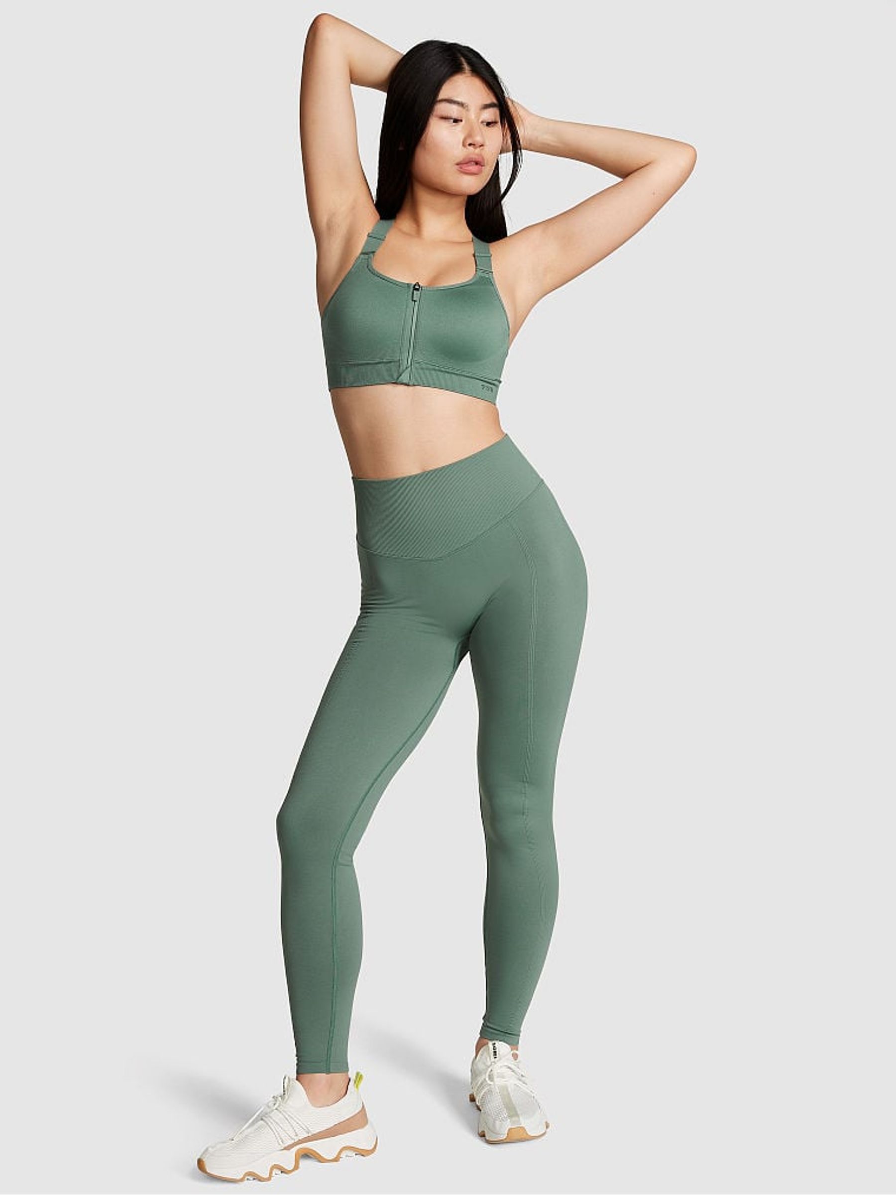 Fresh Forest Green Seamless Workout Legging - Image 1 of 3