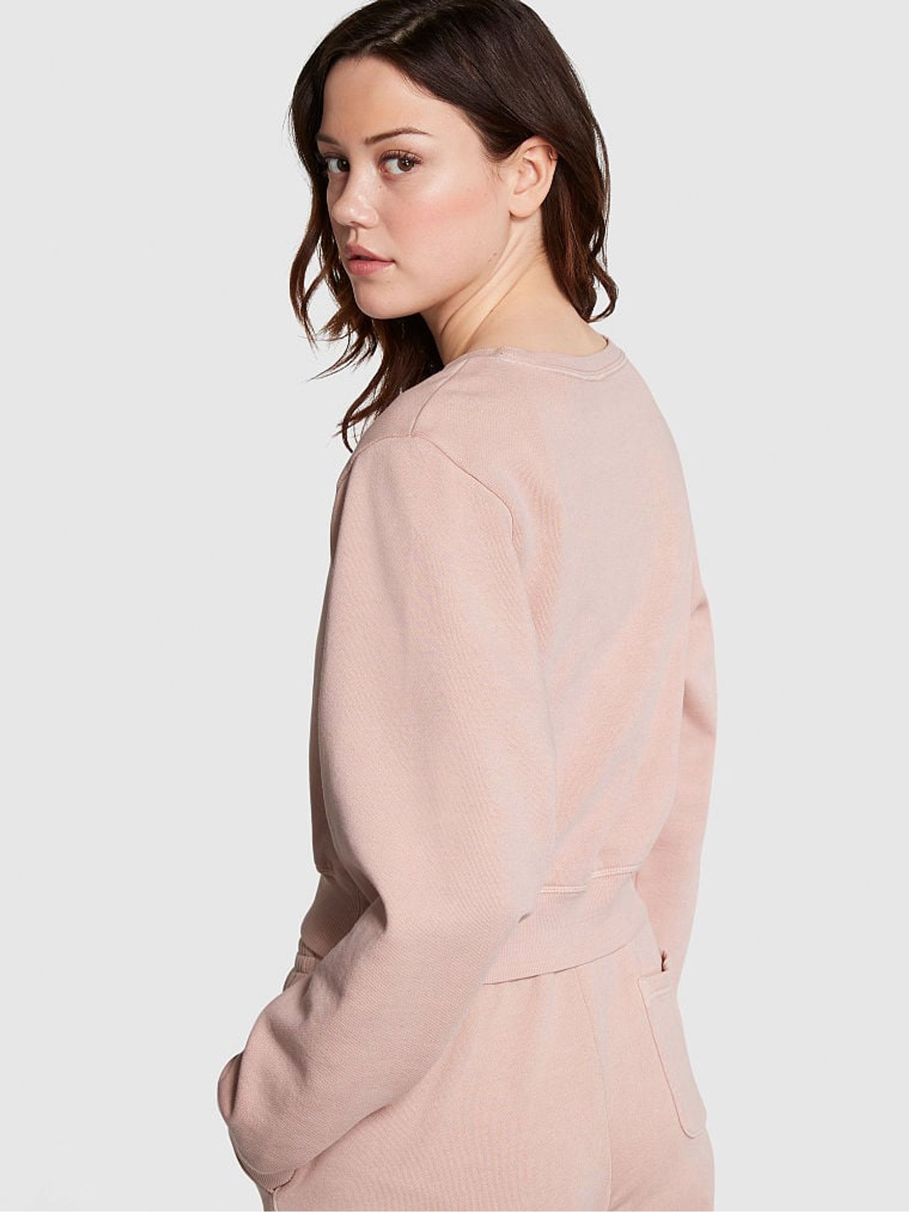 Wanna Be Pink Fleece Crewneck Sweatshirt - Image 2 of 3