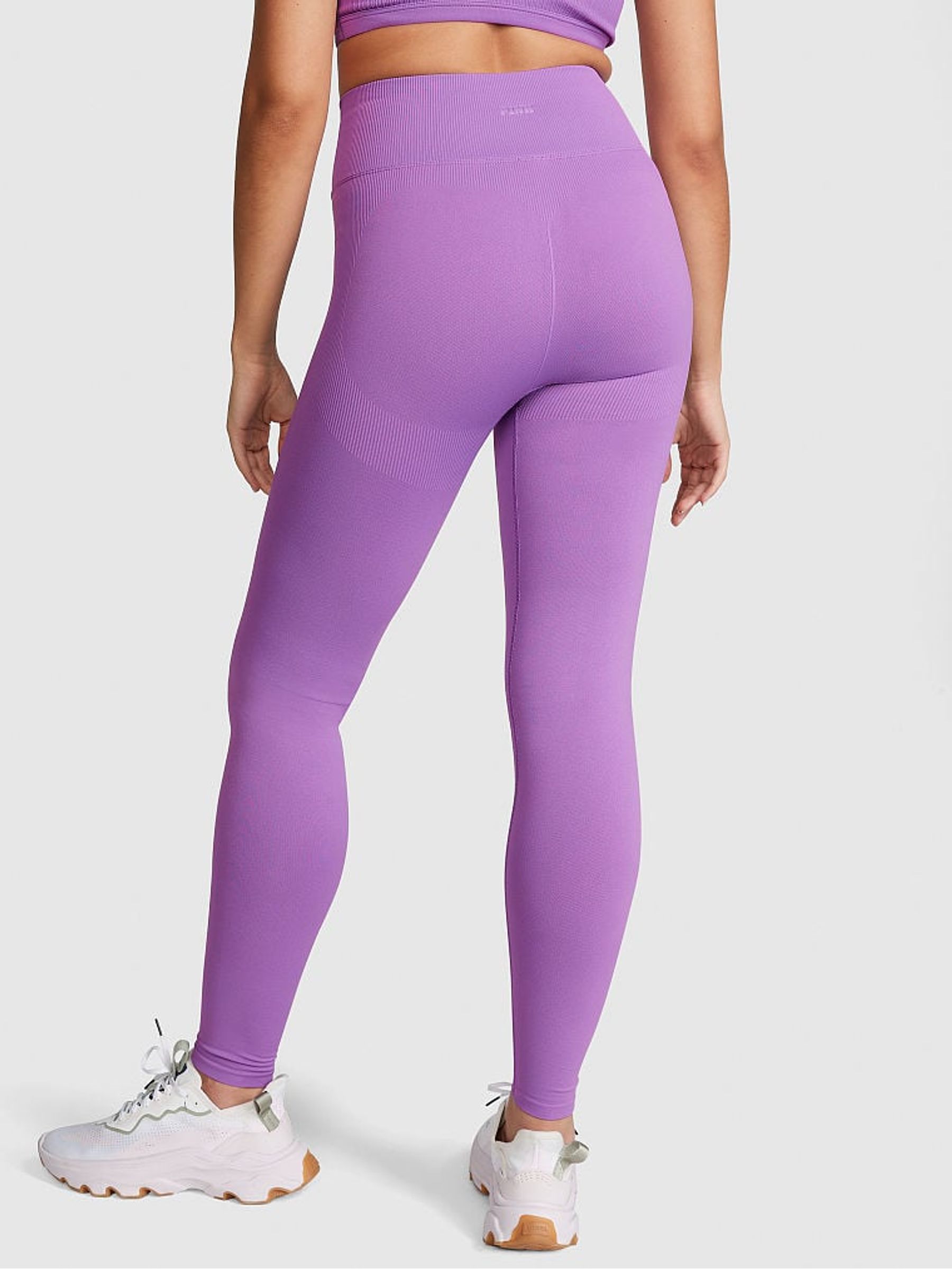 Glazed Violet Purple Seamless Workout Legging - Image 2 of 3