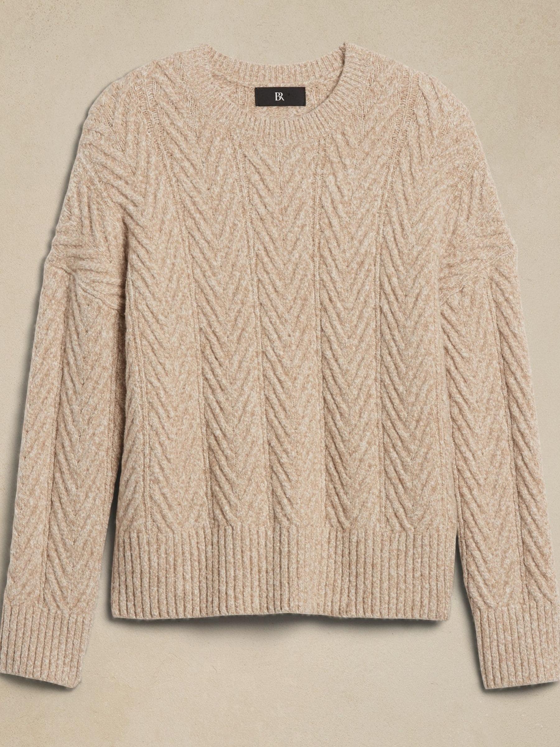 Banana Republic Camel Nadia Cable Jumper - Image 4 of 4