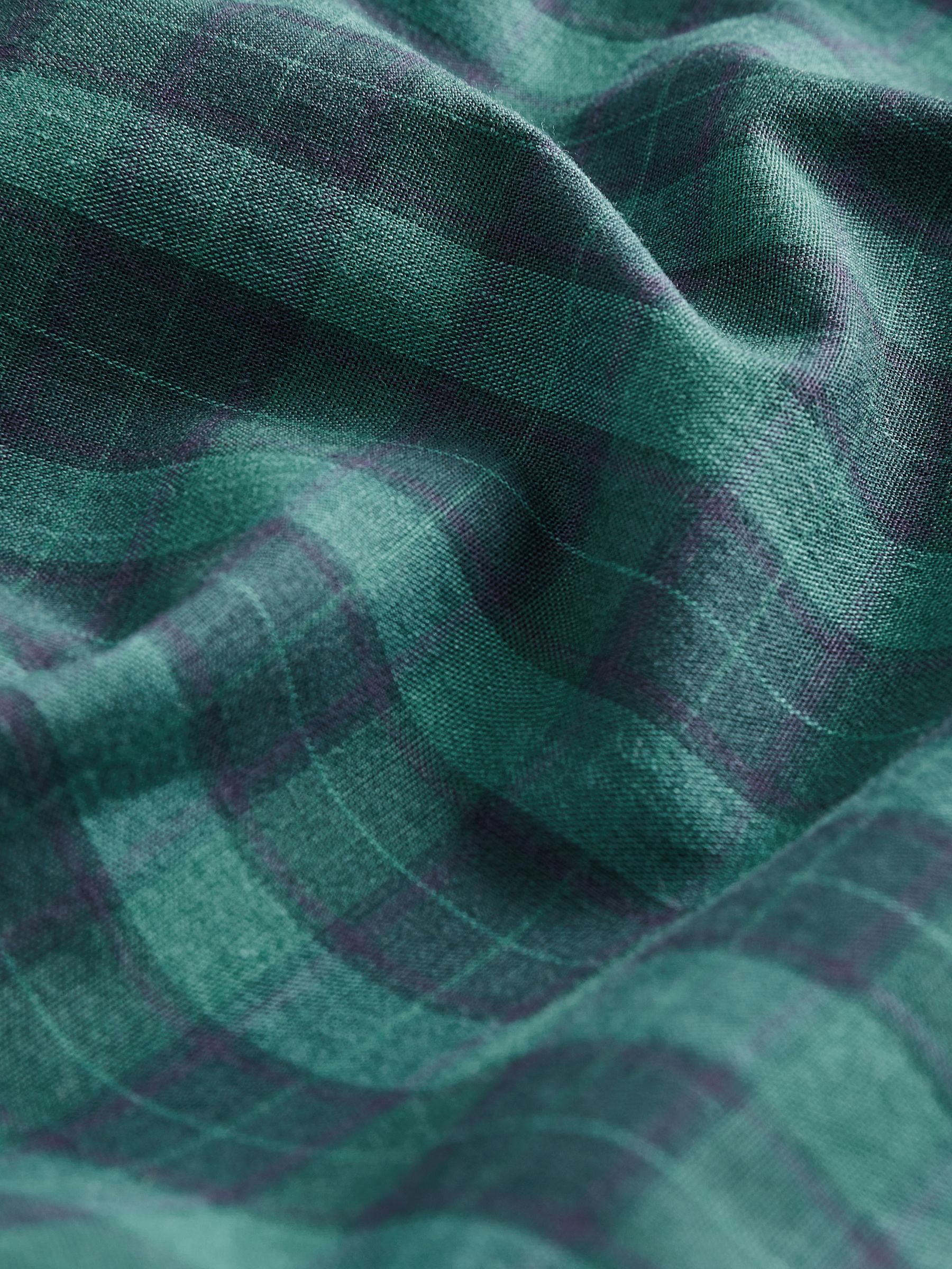 Dark Green Long Sleeve Pocket Button Up Shirt - Image 3 of 3