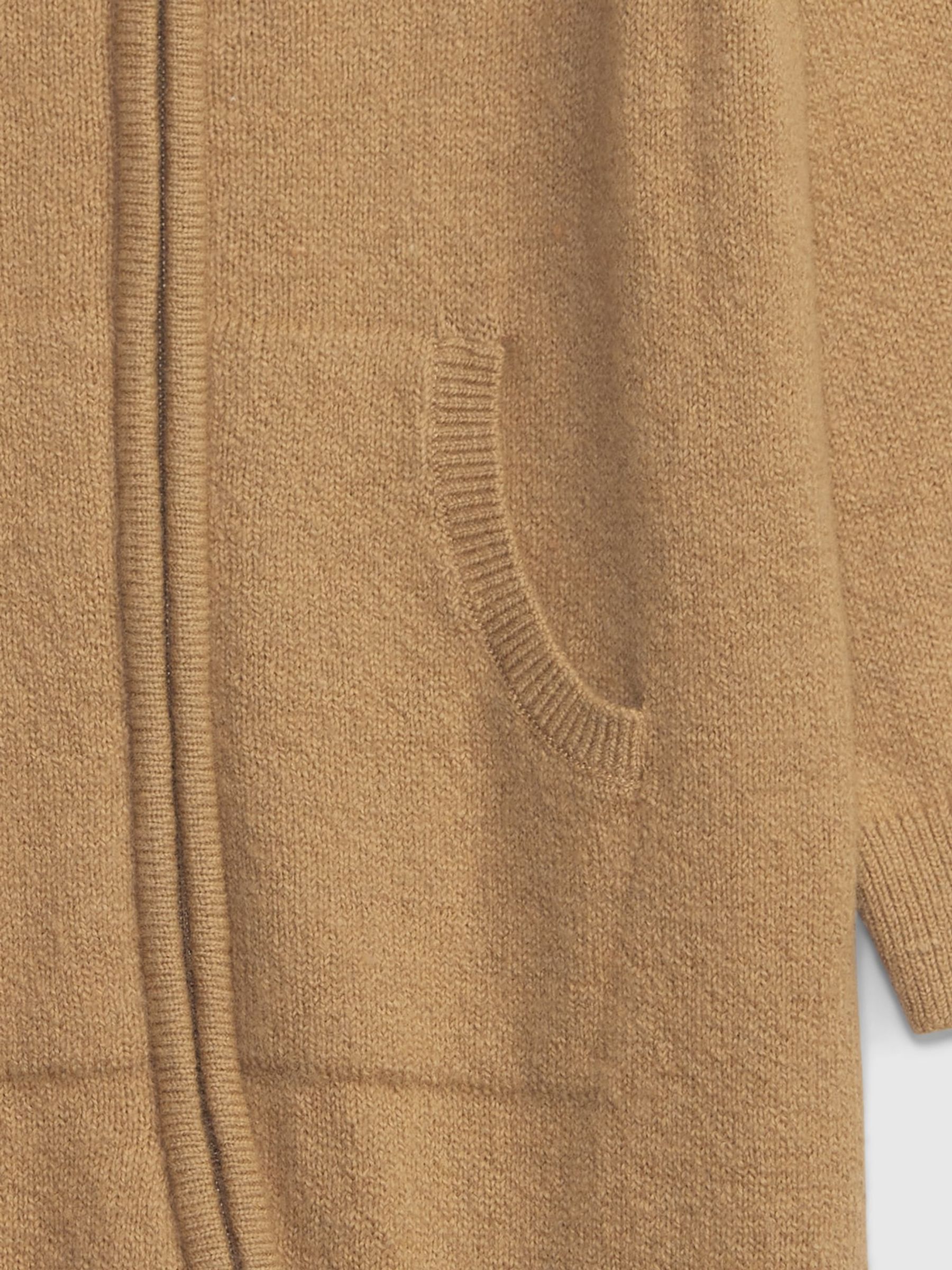 Brown CashSoft Long Sleeve Baby Sleepsuit & Matching Hat - Image 4 of 4