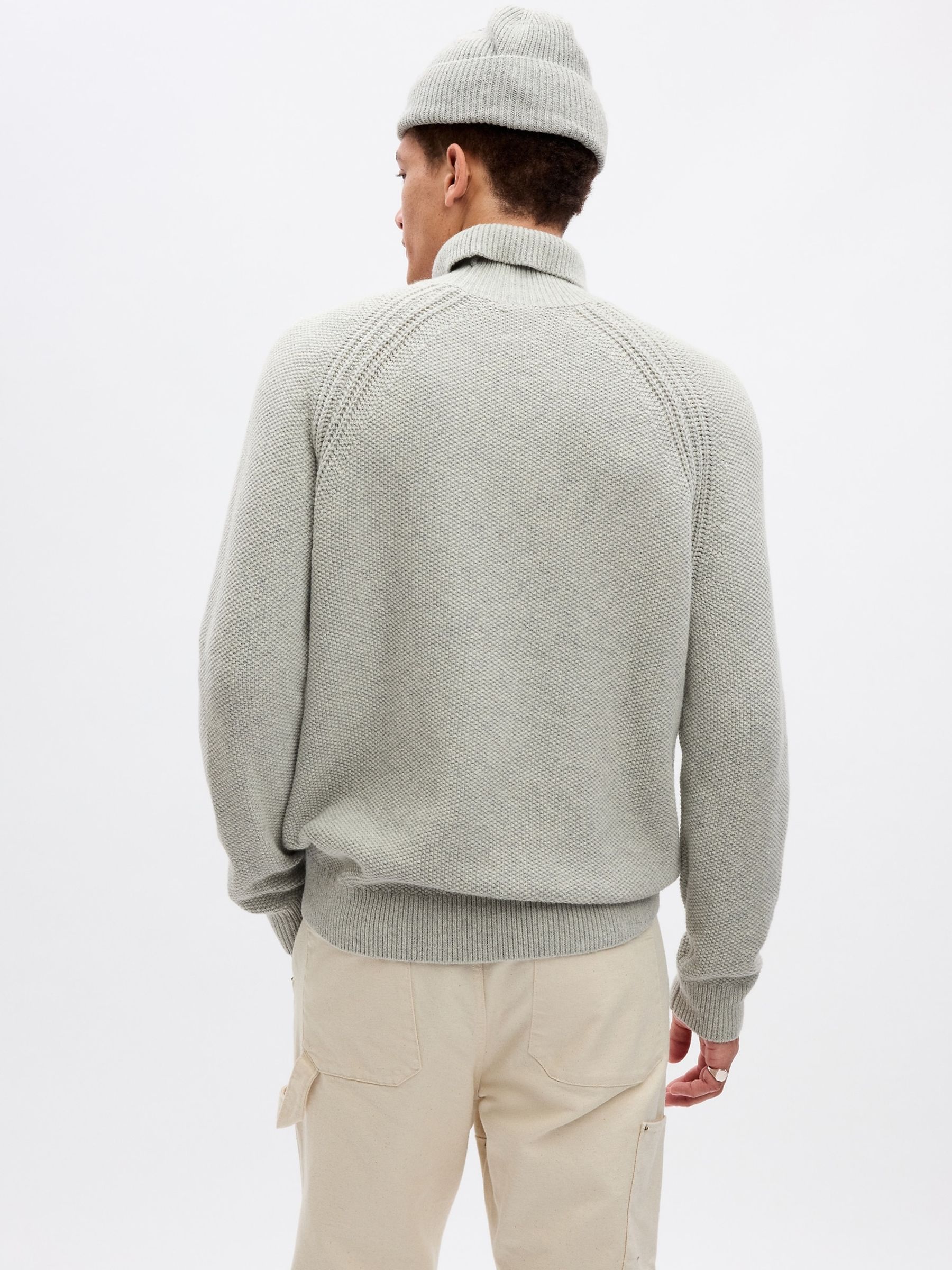 Grey Knit Turtle Neck Long Sleeve Jumper - Image 2 of 4