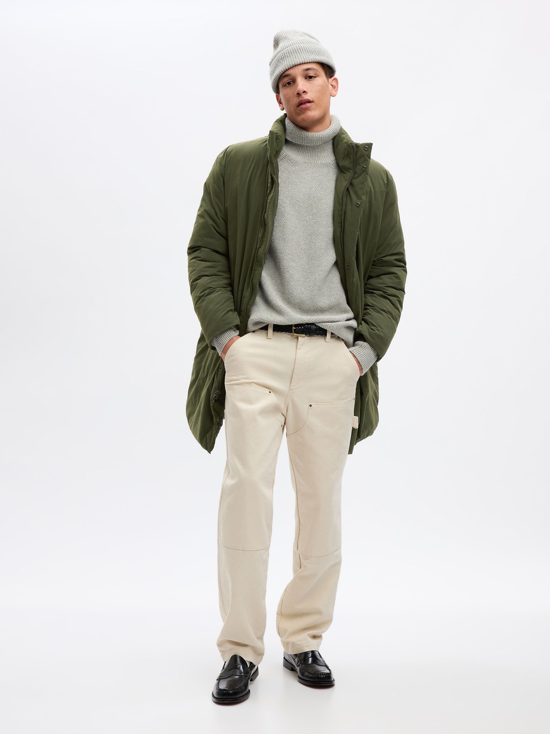 Grey Knit Turtle Neck Long Sleeve Jumper - Image 3 of 4