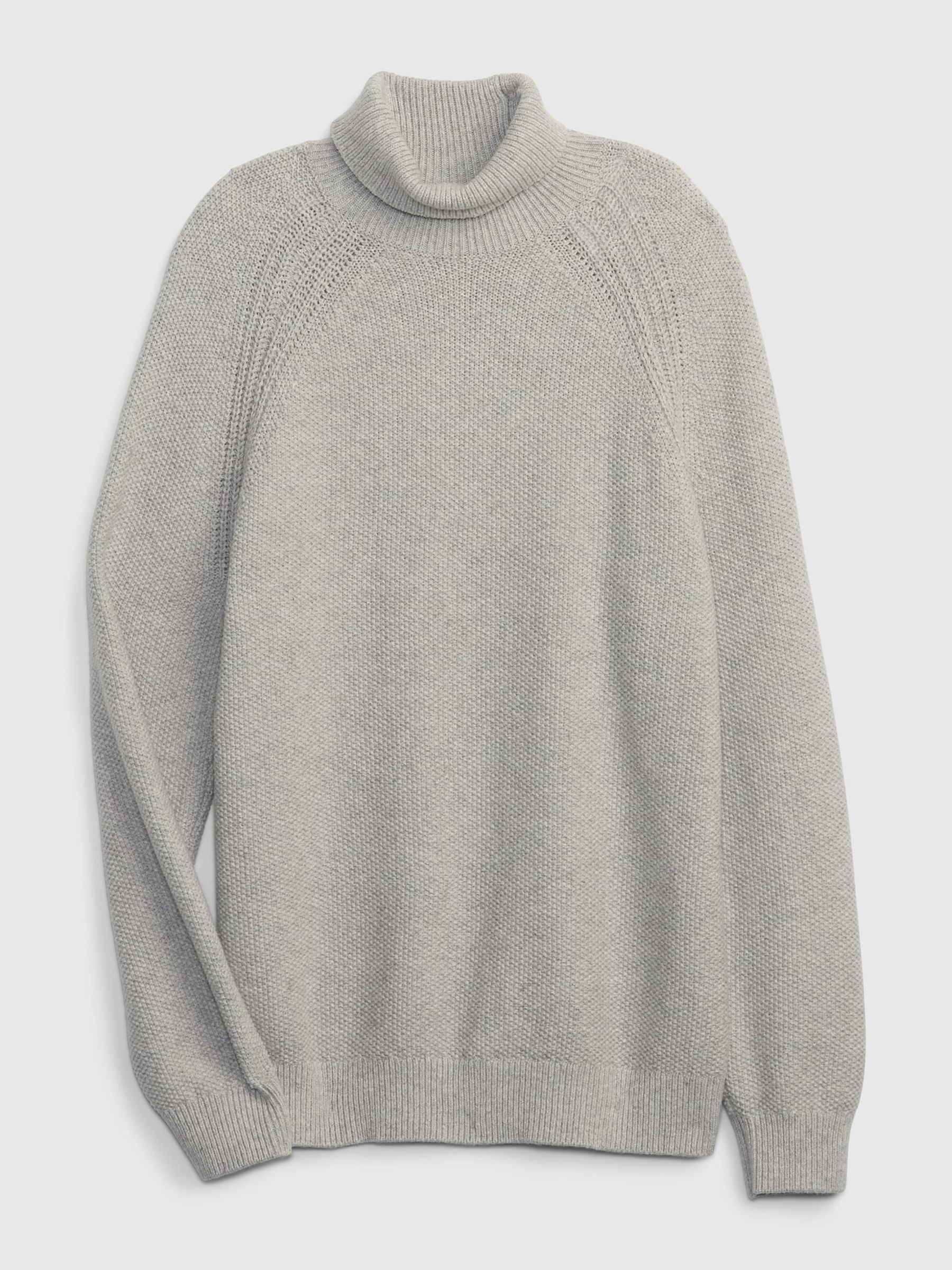 Grey Knit Turtle Neck Long Sleeve Jumper - Image 4 of 4