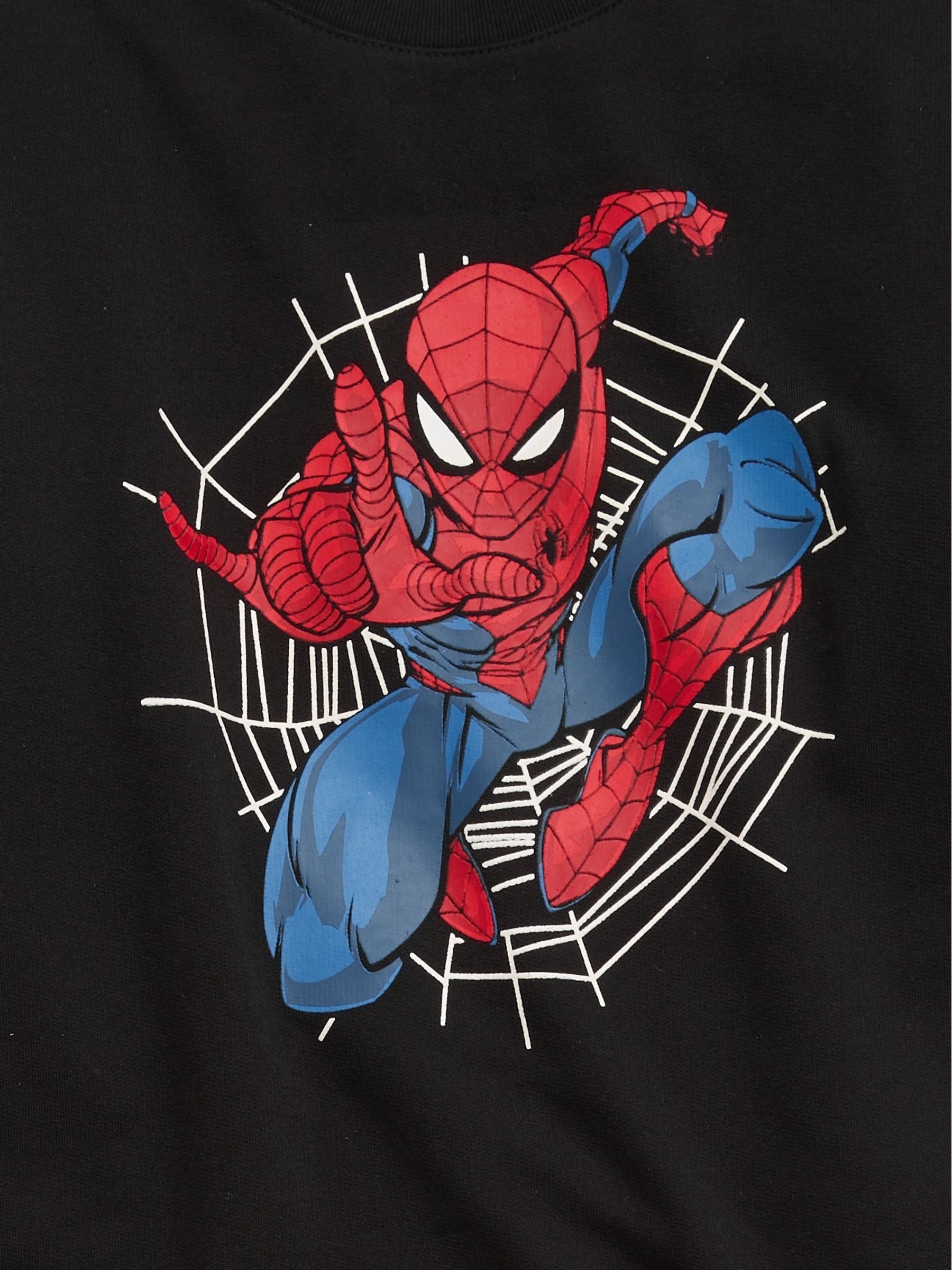 Black Marvel Spider-Man Long Sleeve Pyjama Set (6-13yrs) - Image 2 of 2