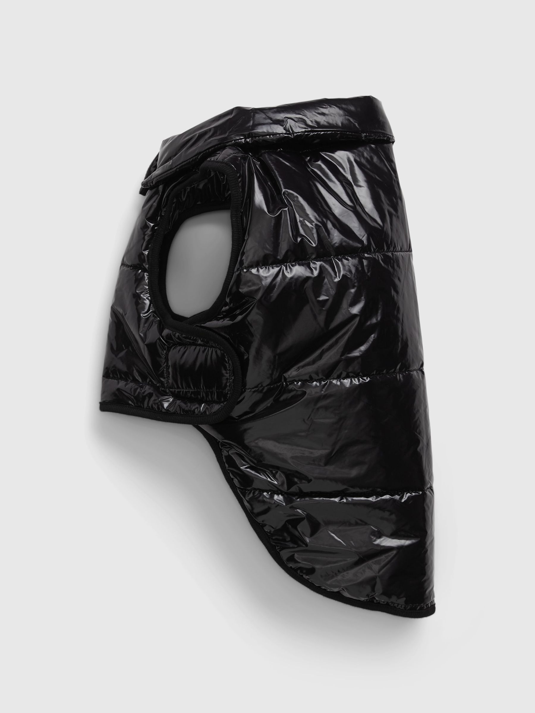Black Pet Metallic Puffer Vest - Image 1 of 1