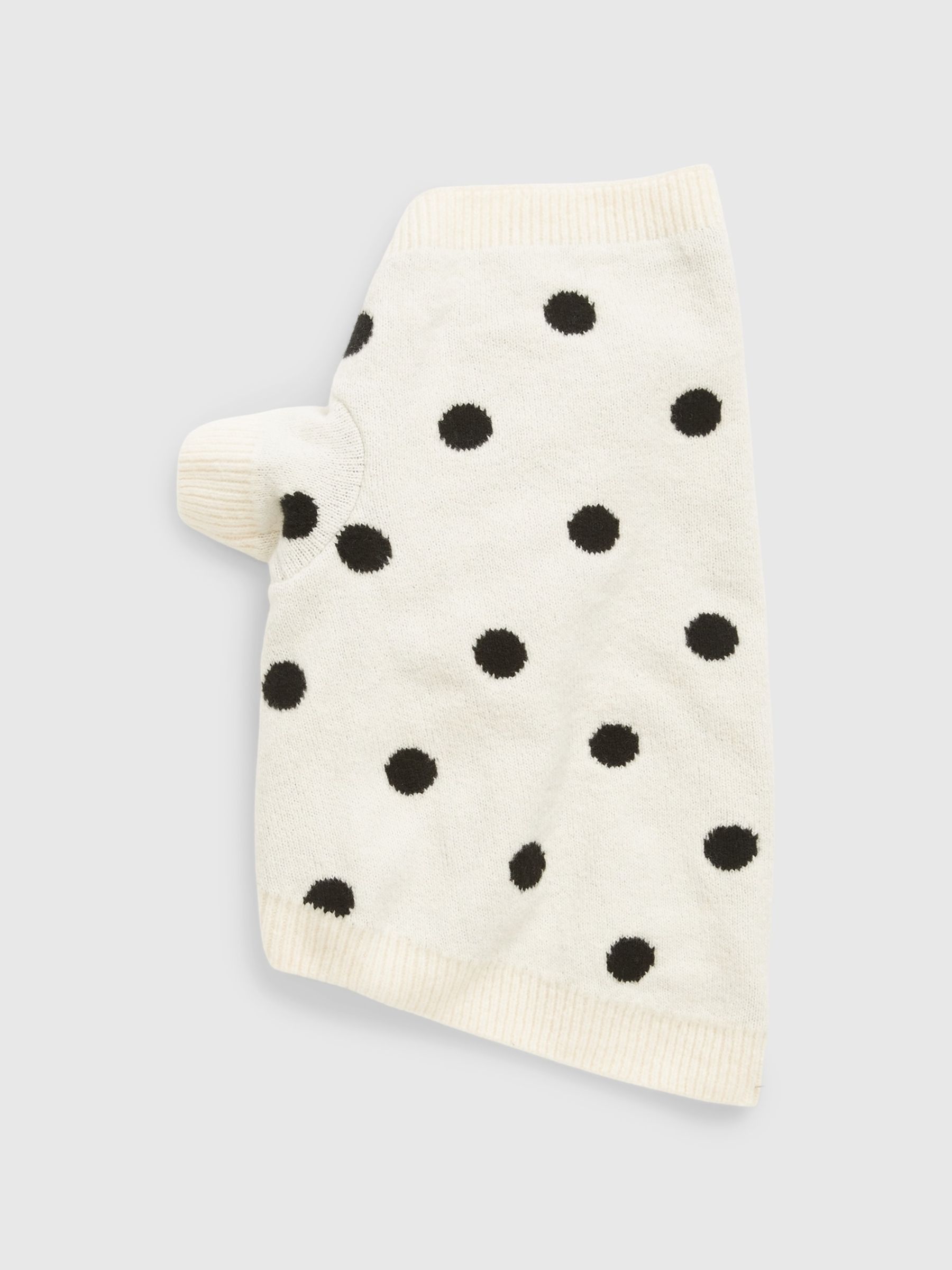 White Dot Knit CashSoft Pet Jumper - Image 1 of 1