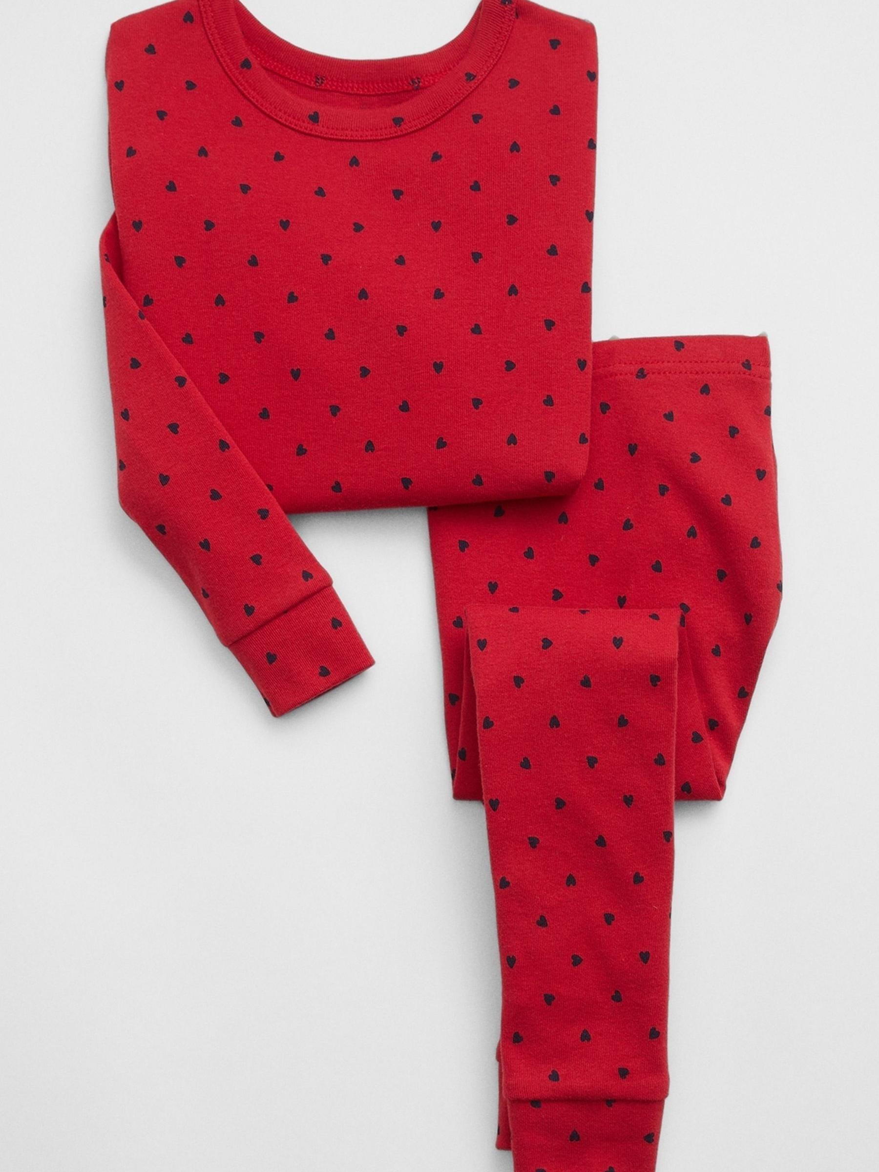 Red Organic Cotton Print Pyjama Set (12mths-5yrs) - Image 1 of 1