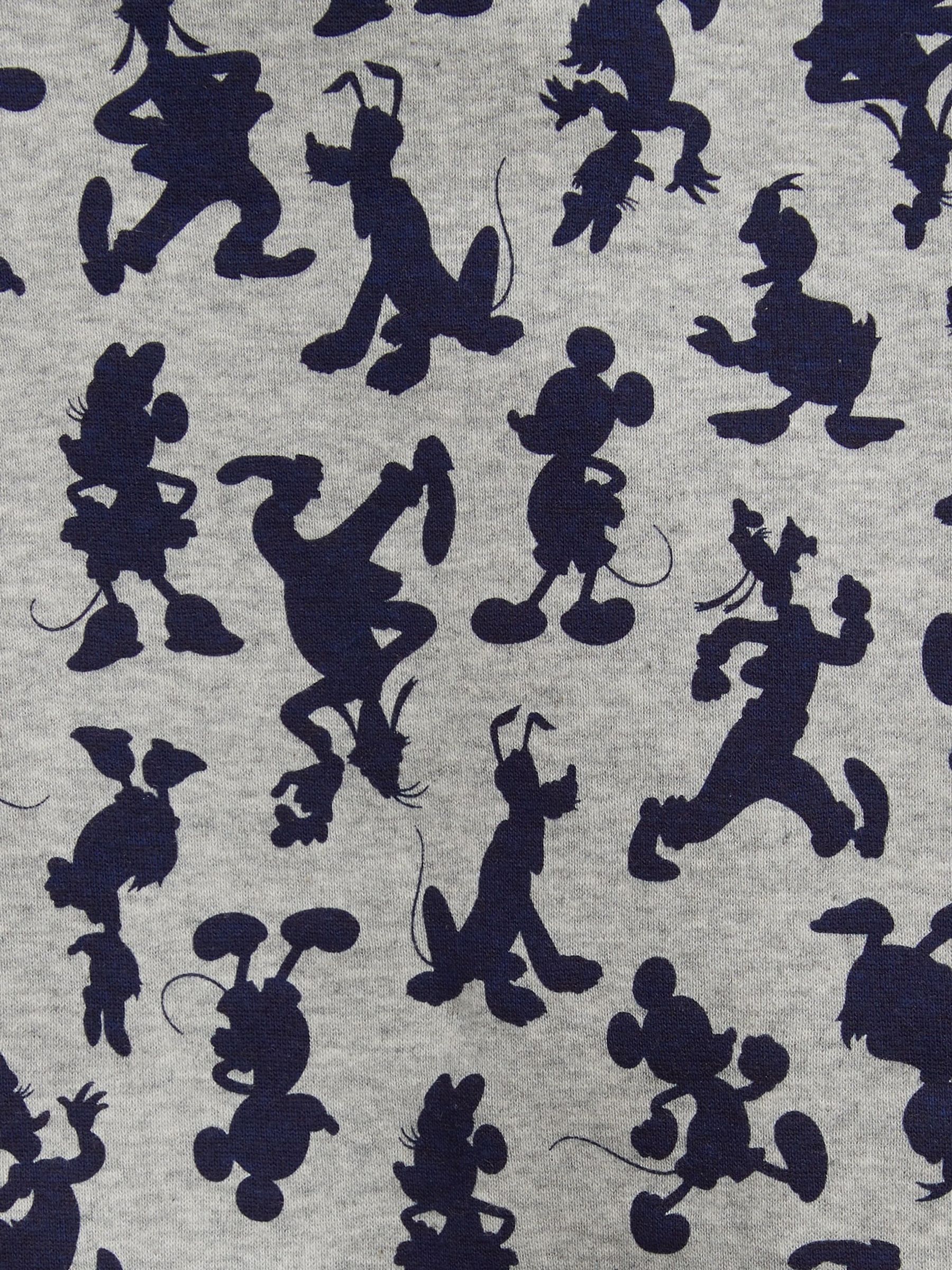 Grey & Navy Disney Mickey Mouse Organic Cotton Long Sleeve Pyjama Set (12mths-5yrs) - Image 2 of 2