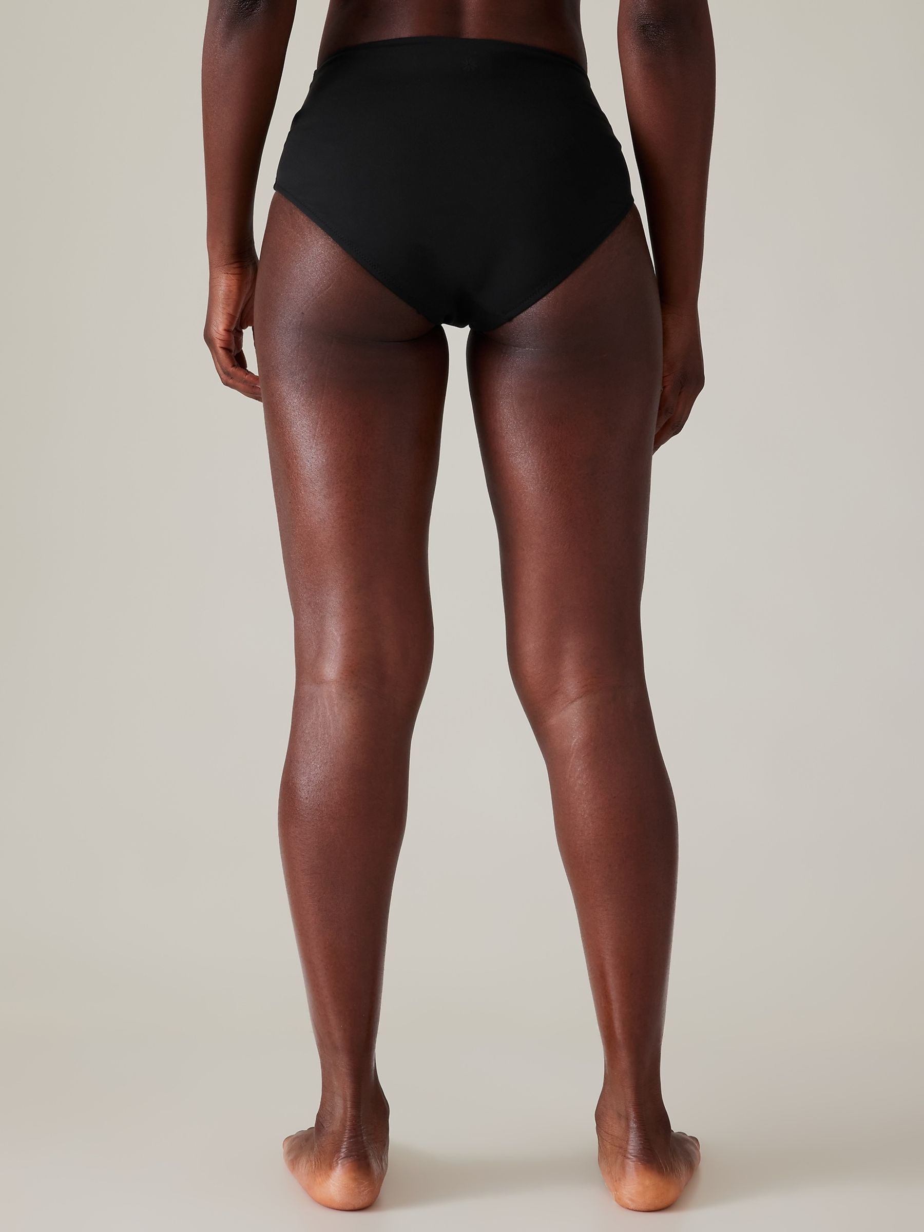 Athleta Black High Waist Crossover Bikini Bottoms - Image 2 of 5