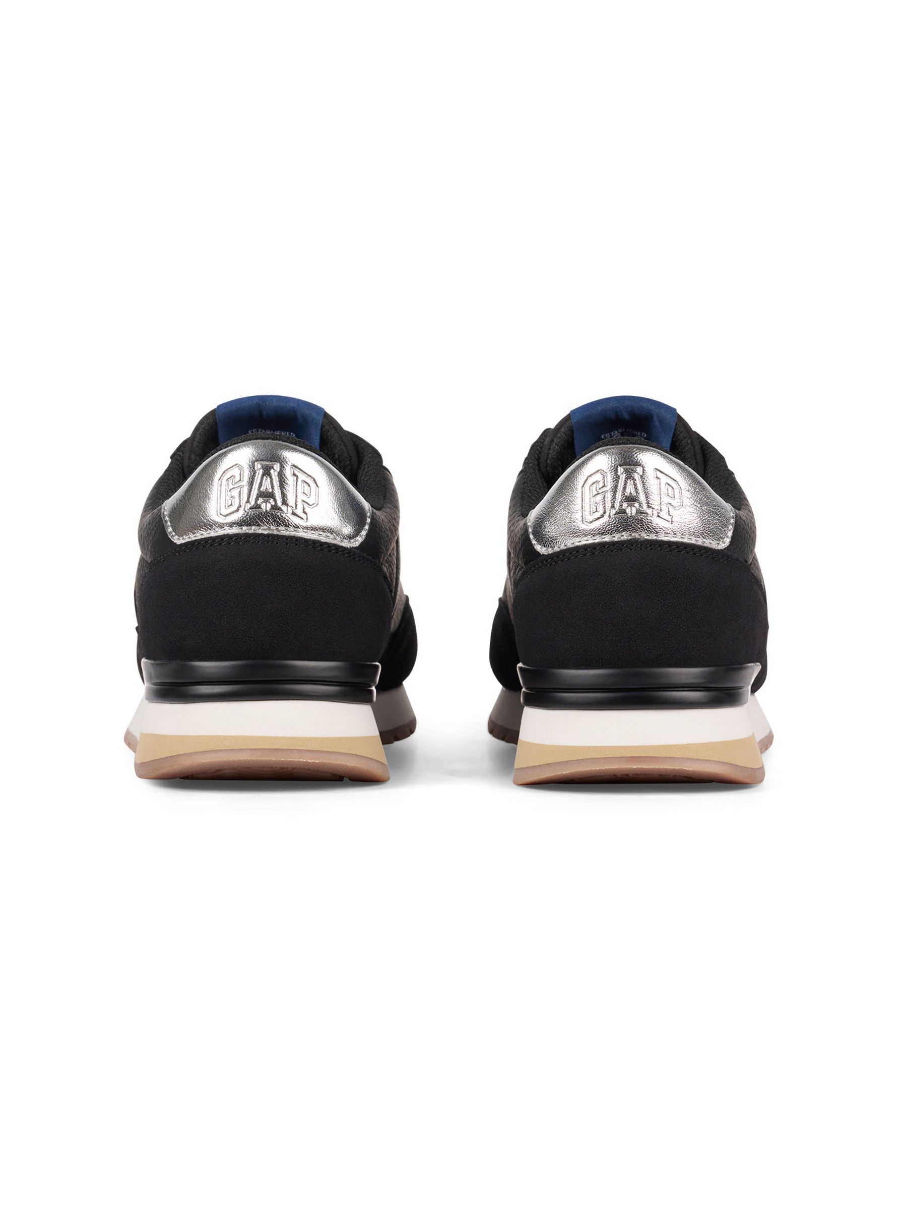 Black New York Low Top Trainers - Image 3 of 5