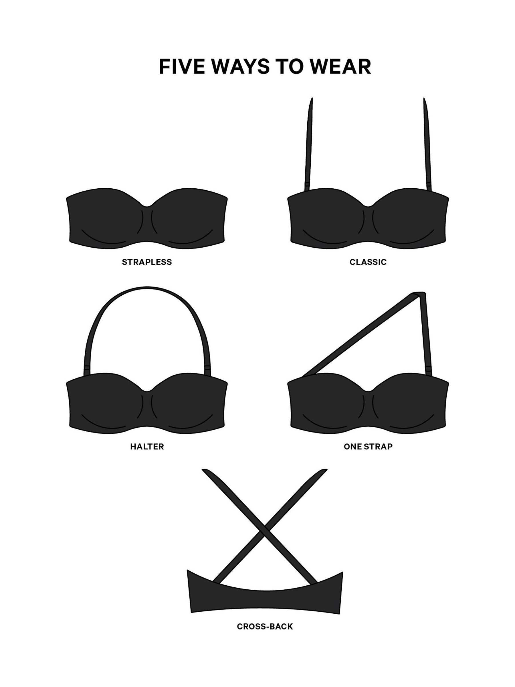 Black Strapless Bra - Image 4 of 4