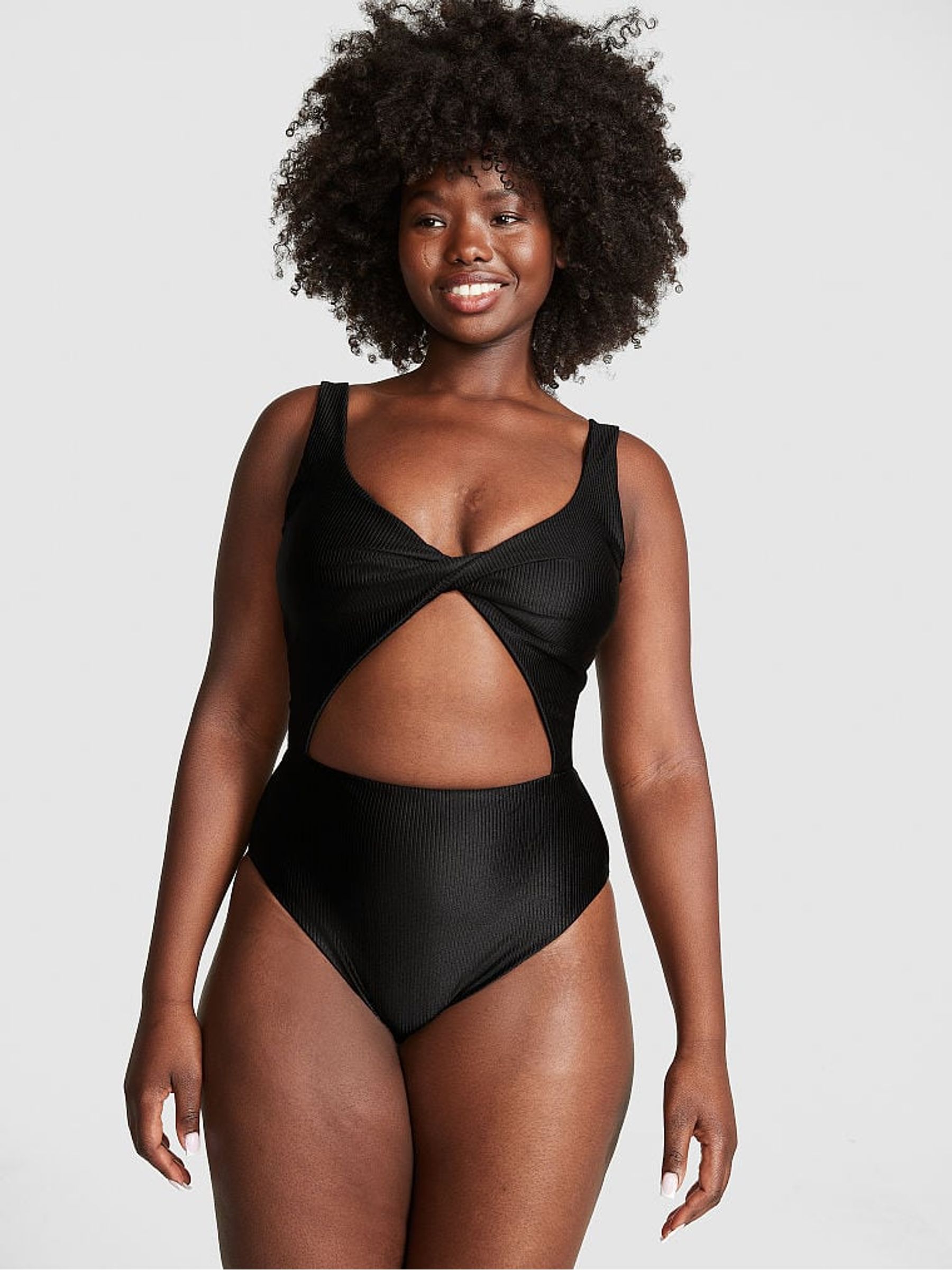 Pure Black Swimsuit - Image 1 of 3