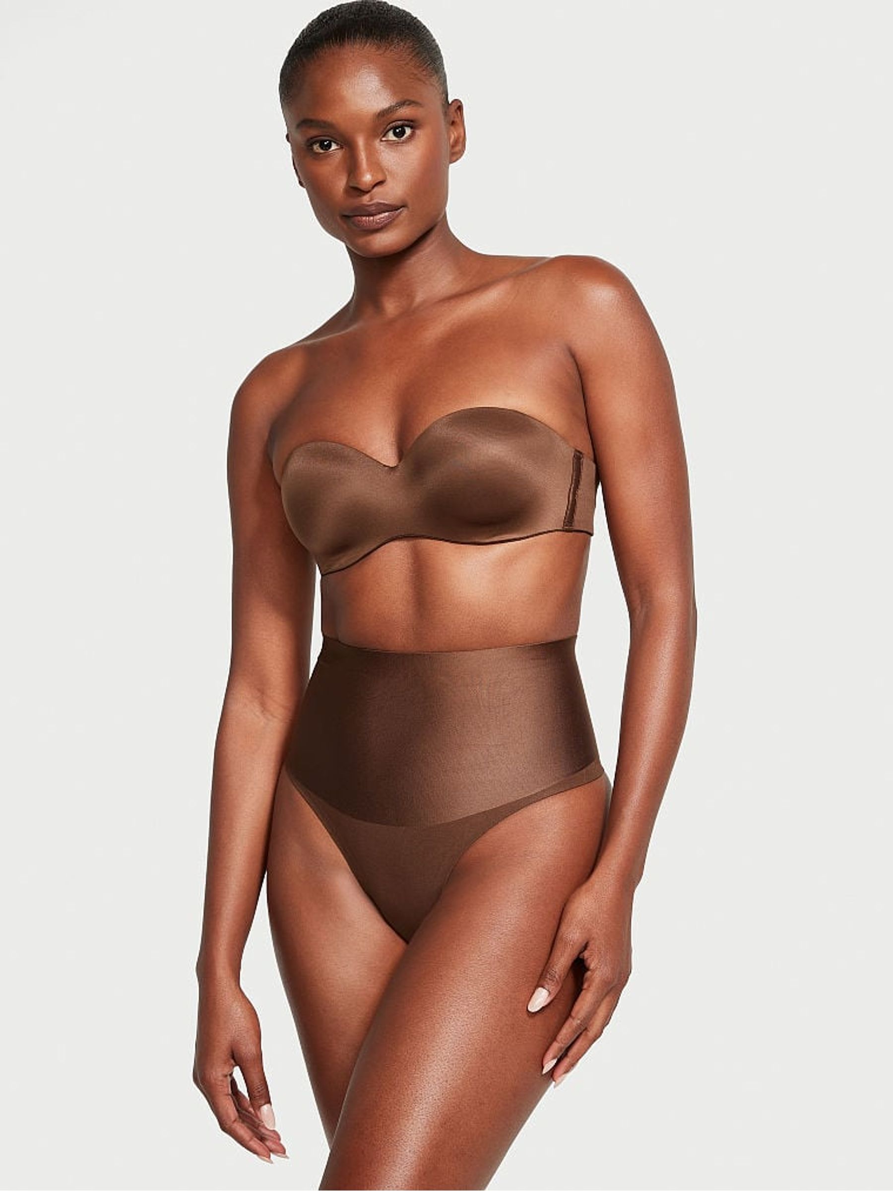 Ganache Nude Thong Smoothing Shimmer Shaping Knickers - Image 3 of 5