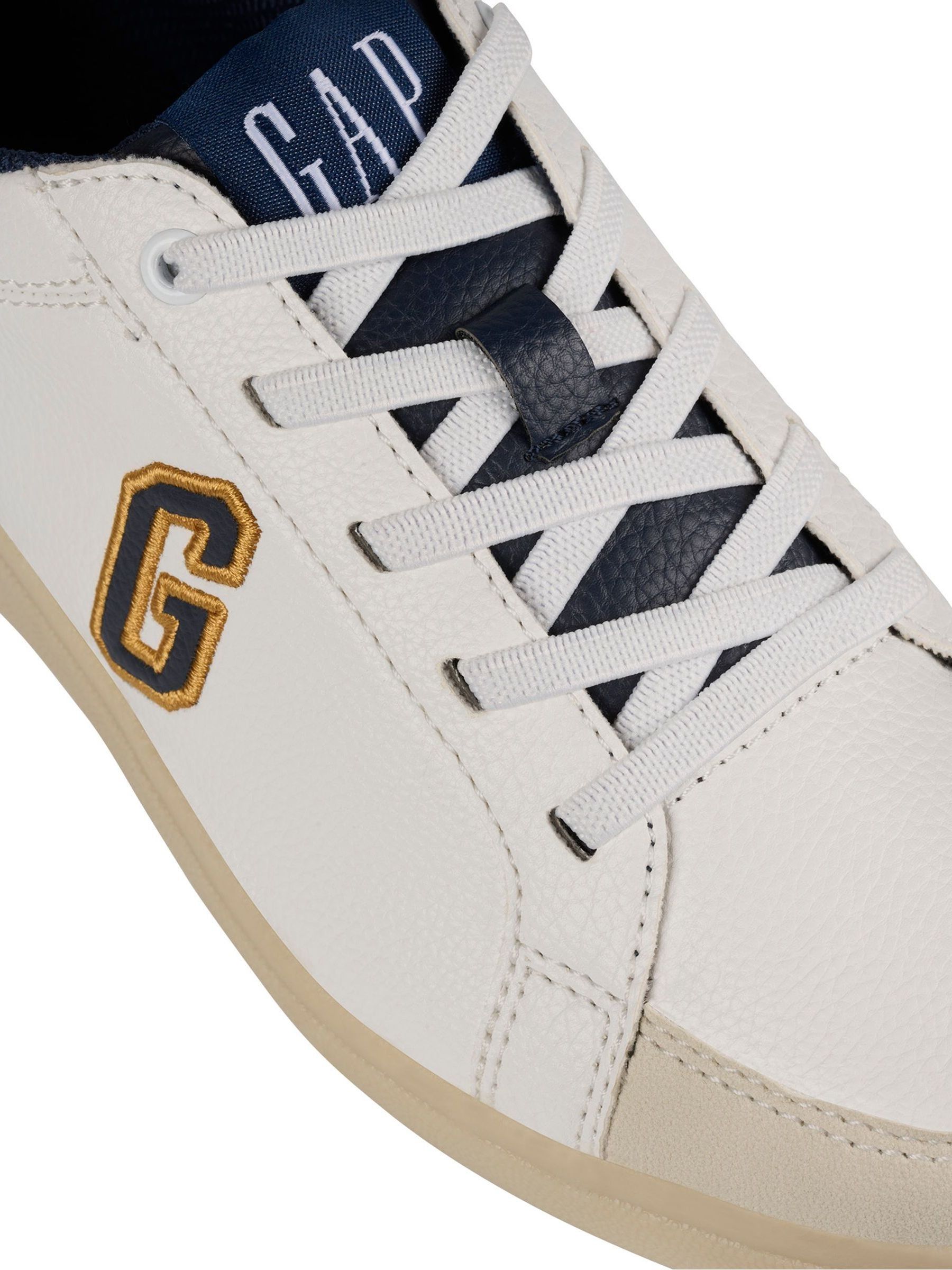 White, Yellow and Navy Seattle Kids Low Top G Trainers - Image 4 of 7