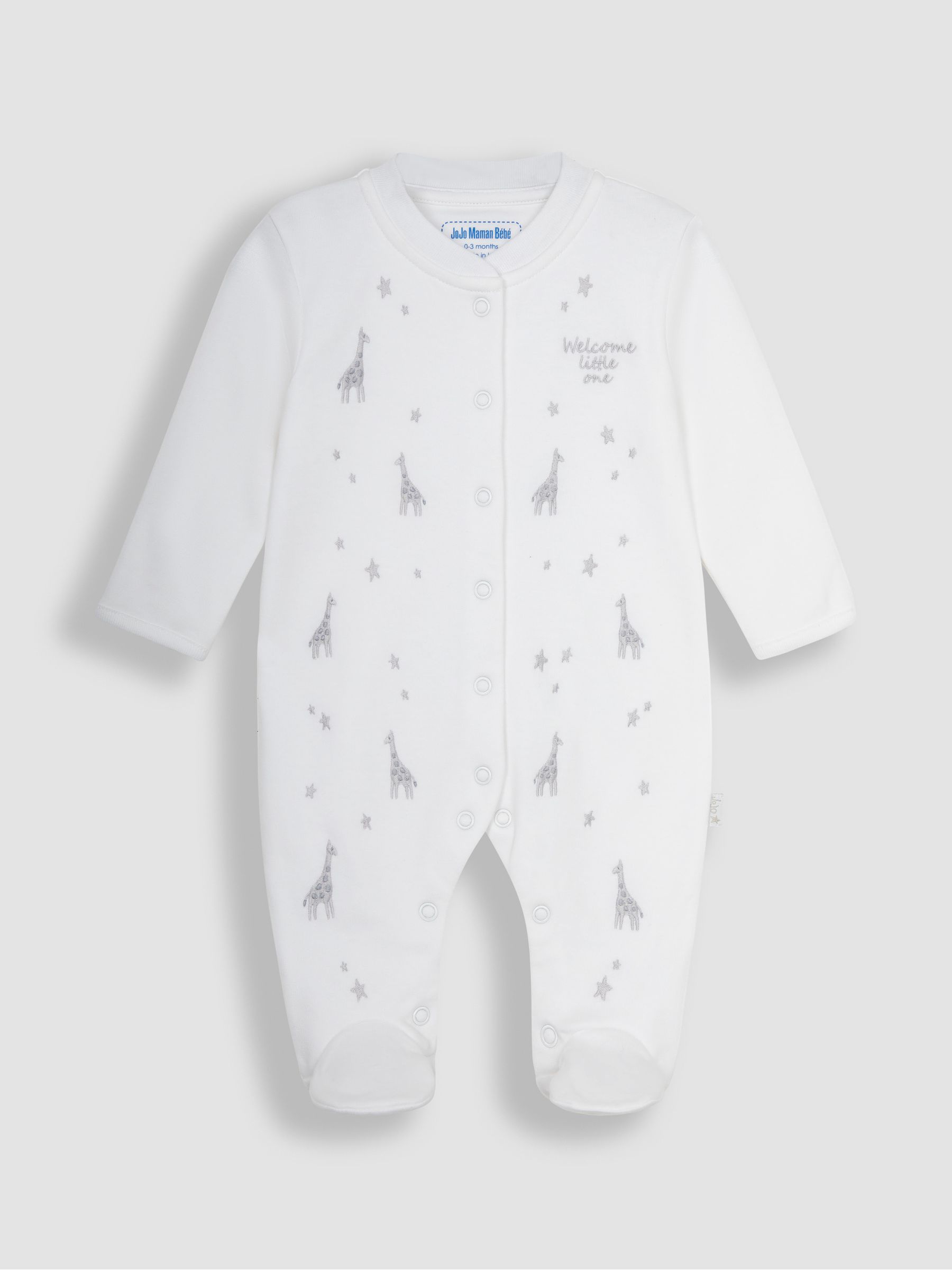 2-Piece Welcome Little One Sleepsuit & Jacket Set in Grey - Image 2 of 4