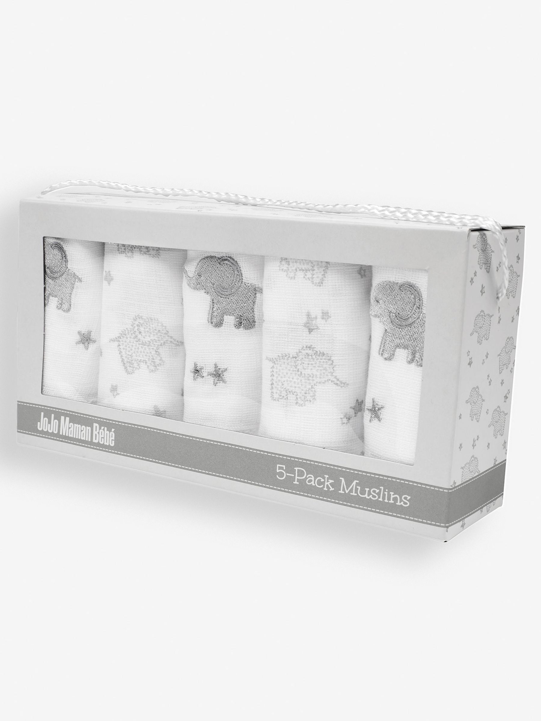 New Baby Elephant Gift Set in Grey - Image 5 of 7