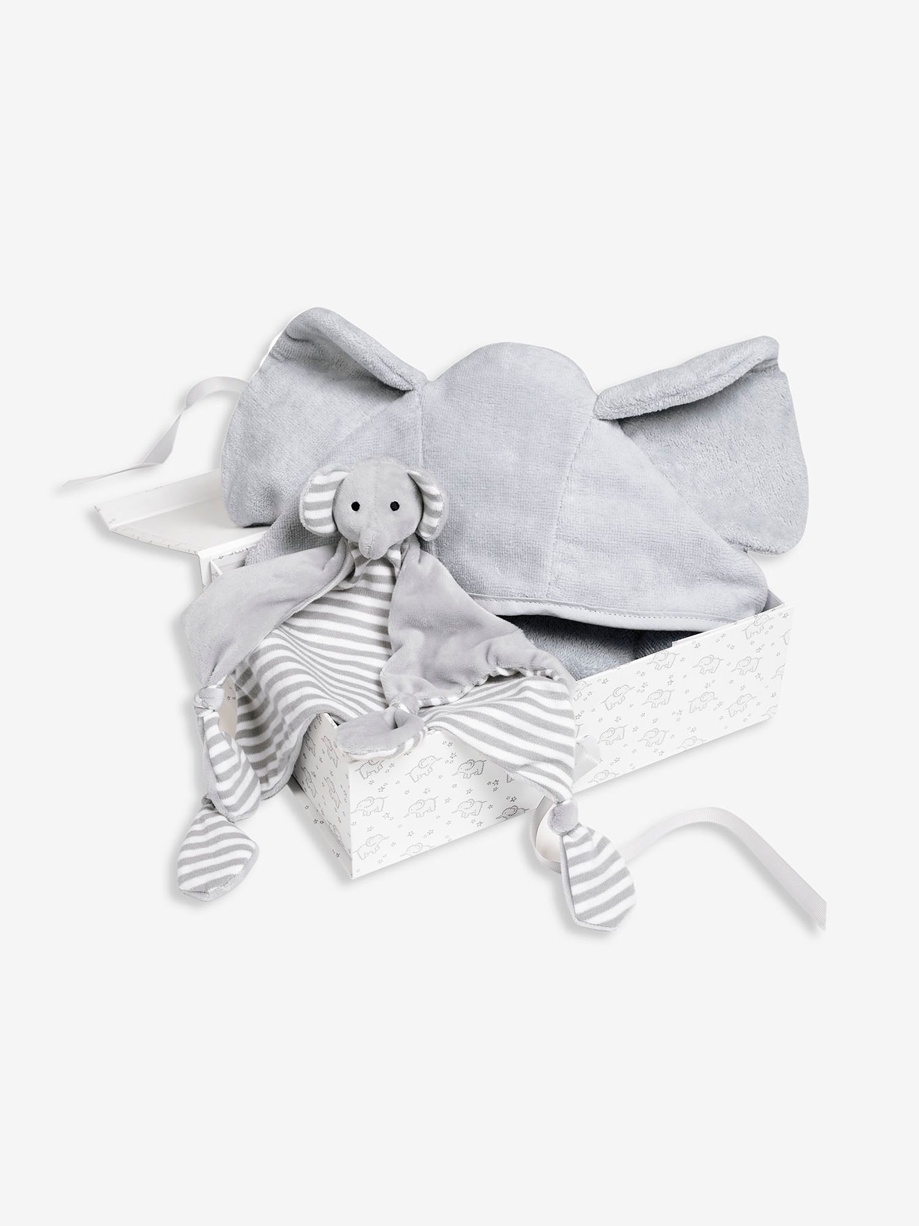 Grey Elephant Cuddles Gift Set - Image 1 of 4