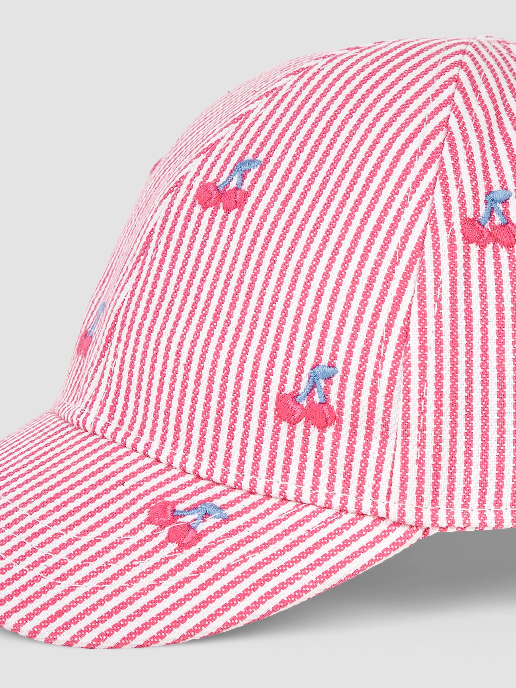 Pink Cherry Embroidered Cap - Image 4 of 5