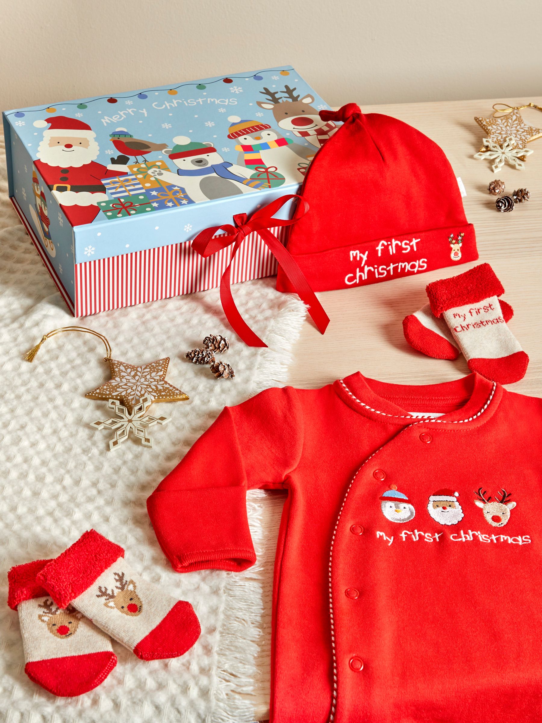 My First Christmas Baby Gift Set in Red - Image 1 of 5