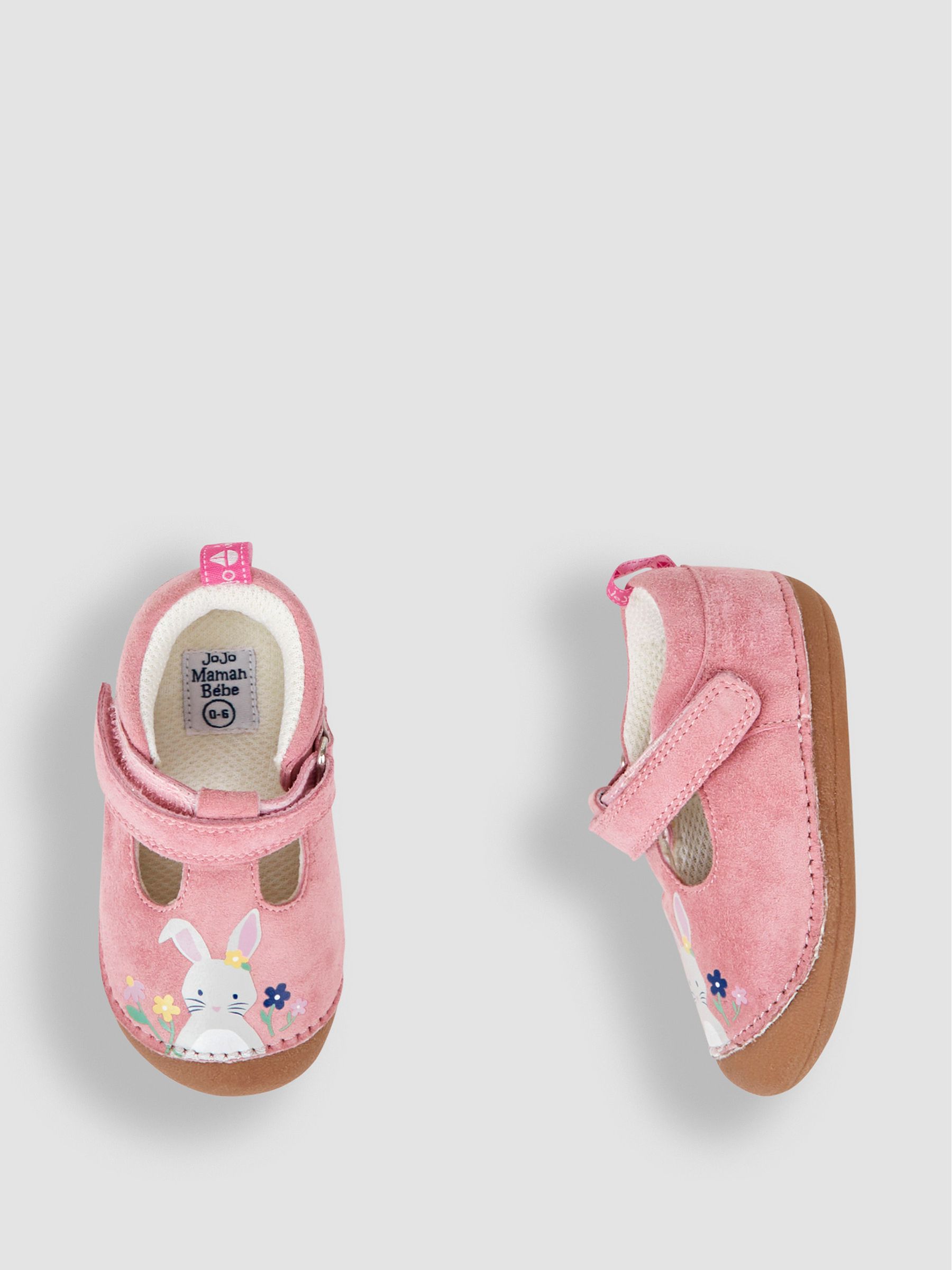 Bunny Pre-Walker Shoes in Pink - Image 3 of 4