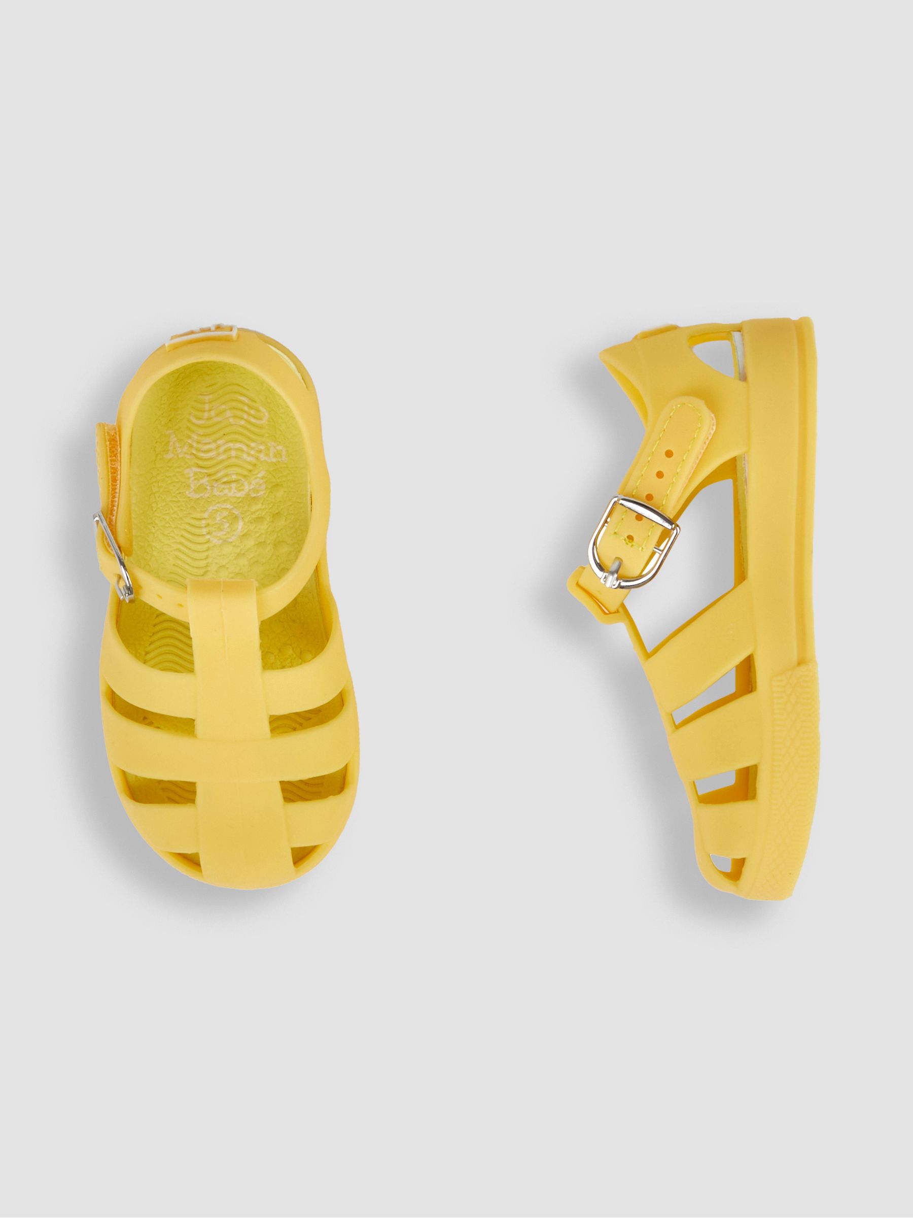 Lemon Yellow Jelly Sandals - Image 3 of 7