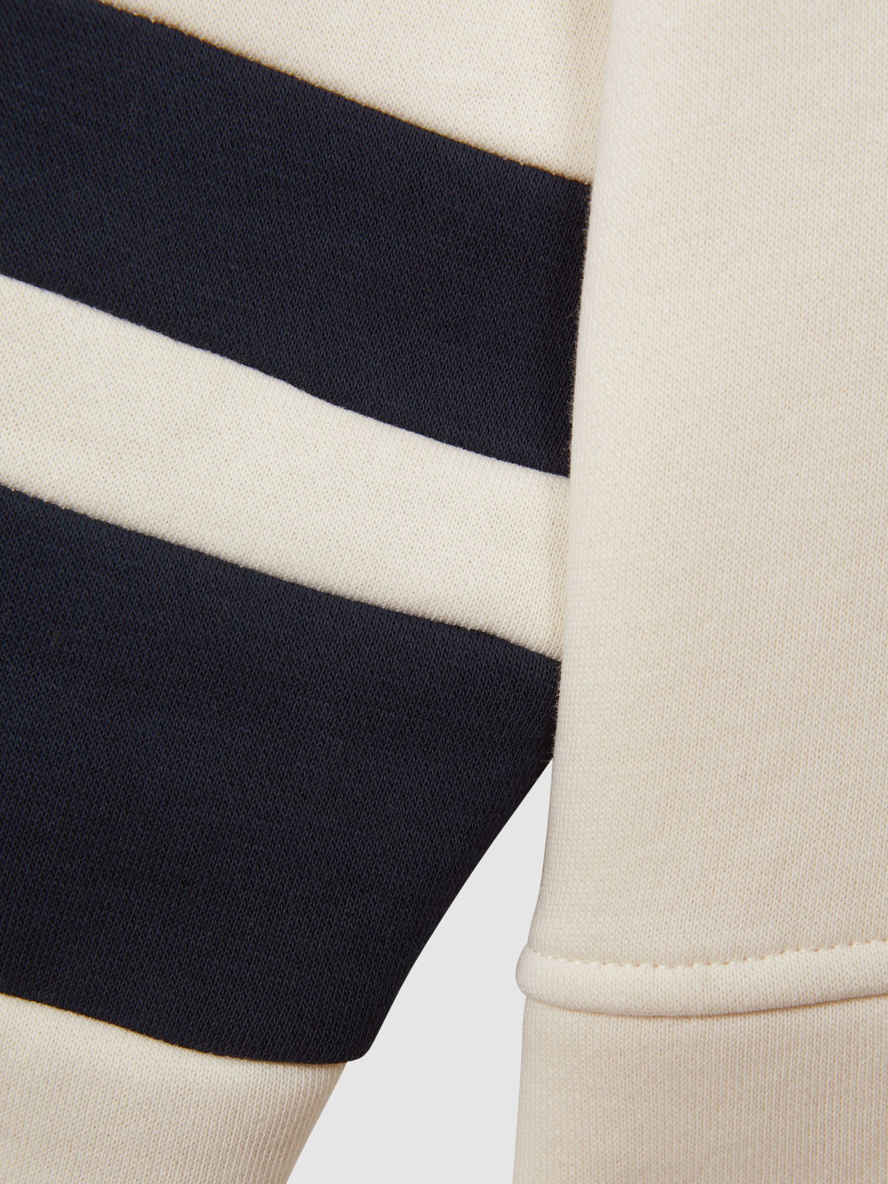 9-13 yrs Cotton Blend Colourblock Hoodie and Joggers Set in Ecru - Image 10 of 11
