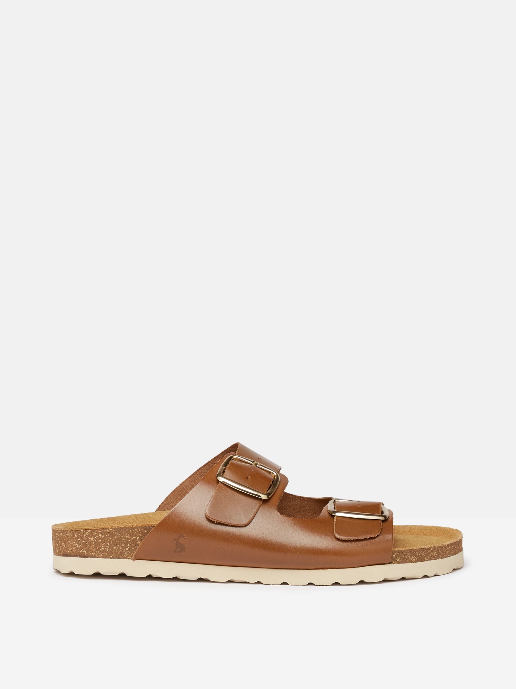 Celeste Tan Brown Double Strap Sandals - Image 1 of 5