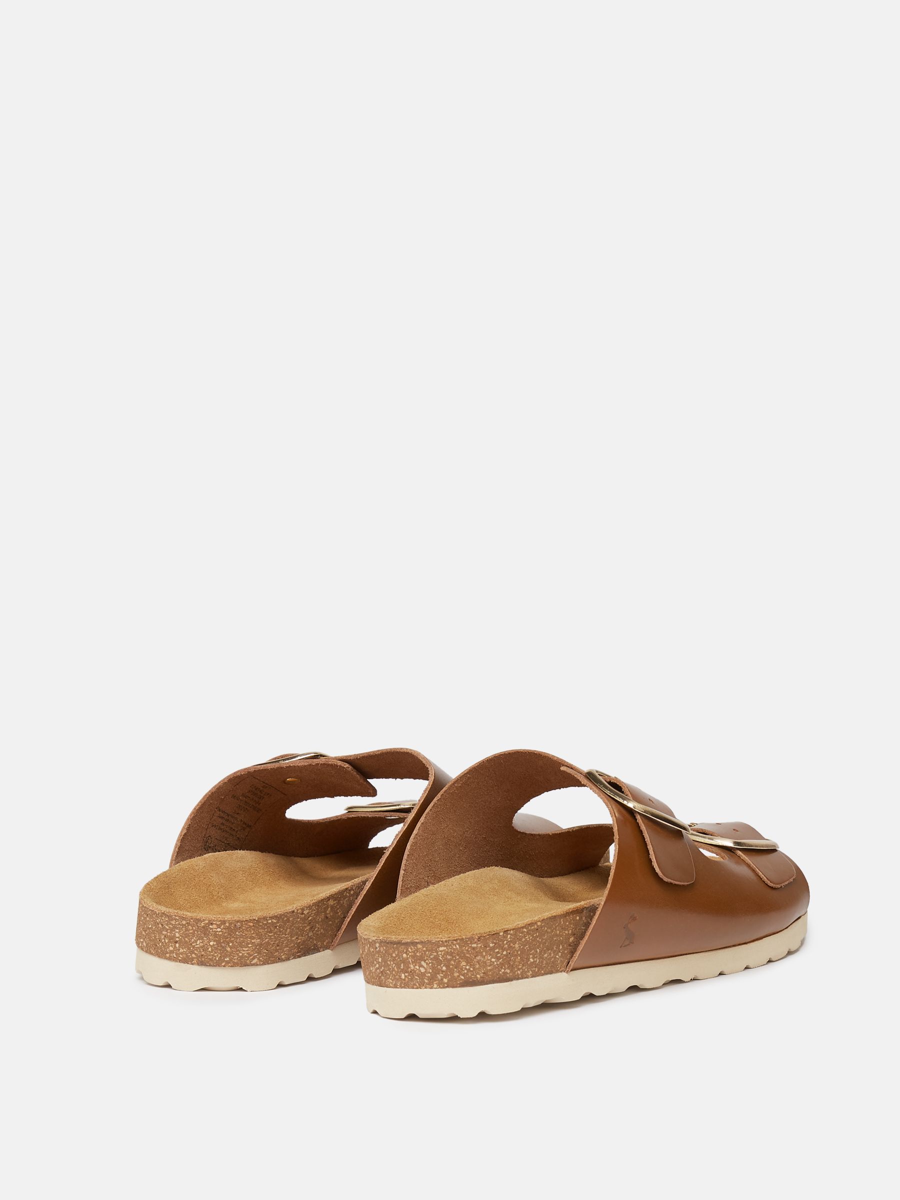 Celeste Tan Brown Double Strap Sandals - Image 3 of 5