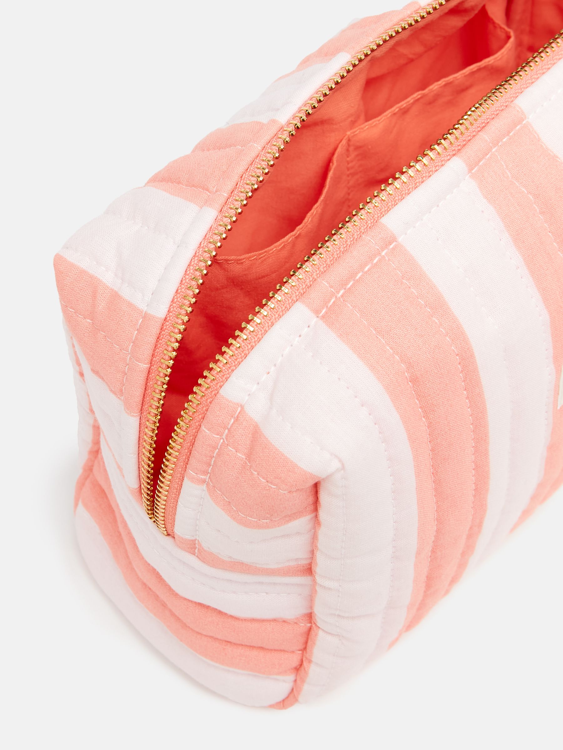 Lillia Pink & Orange Striped Wash Bag - Image 4 of 5