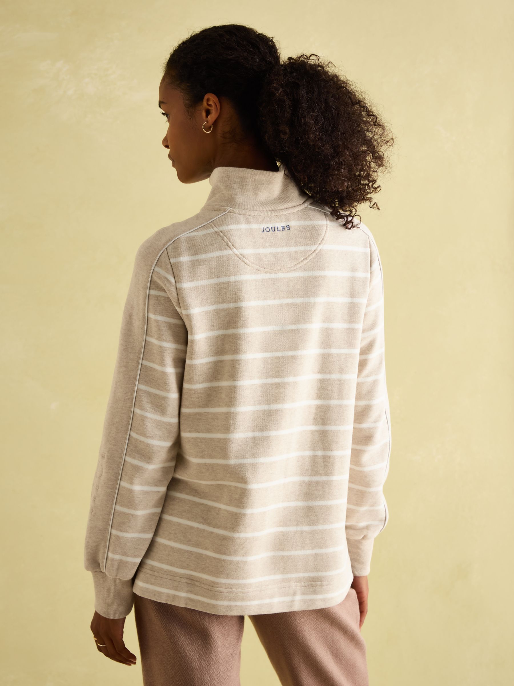 Southwold Oatmarl Button Down Striped Sweatshirt - Image 2 of 9