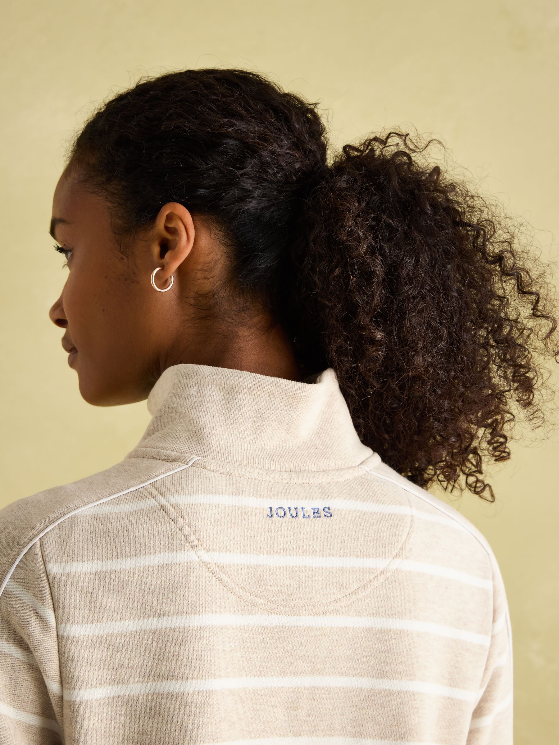 Southwold Oatmarl Button Down Striped Sweatshirt - Image 5 of 9