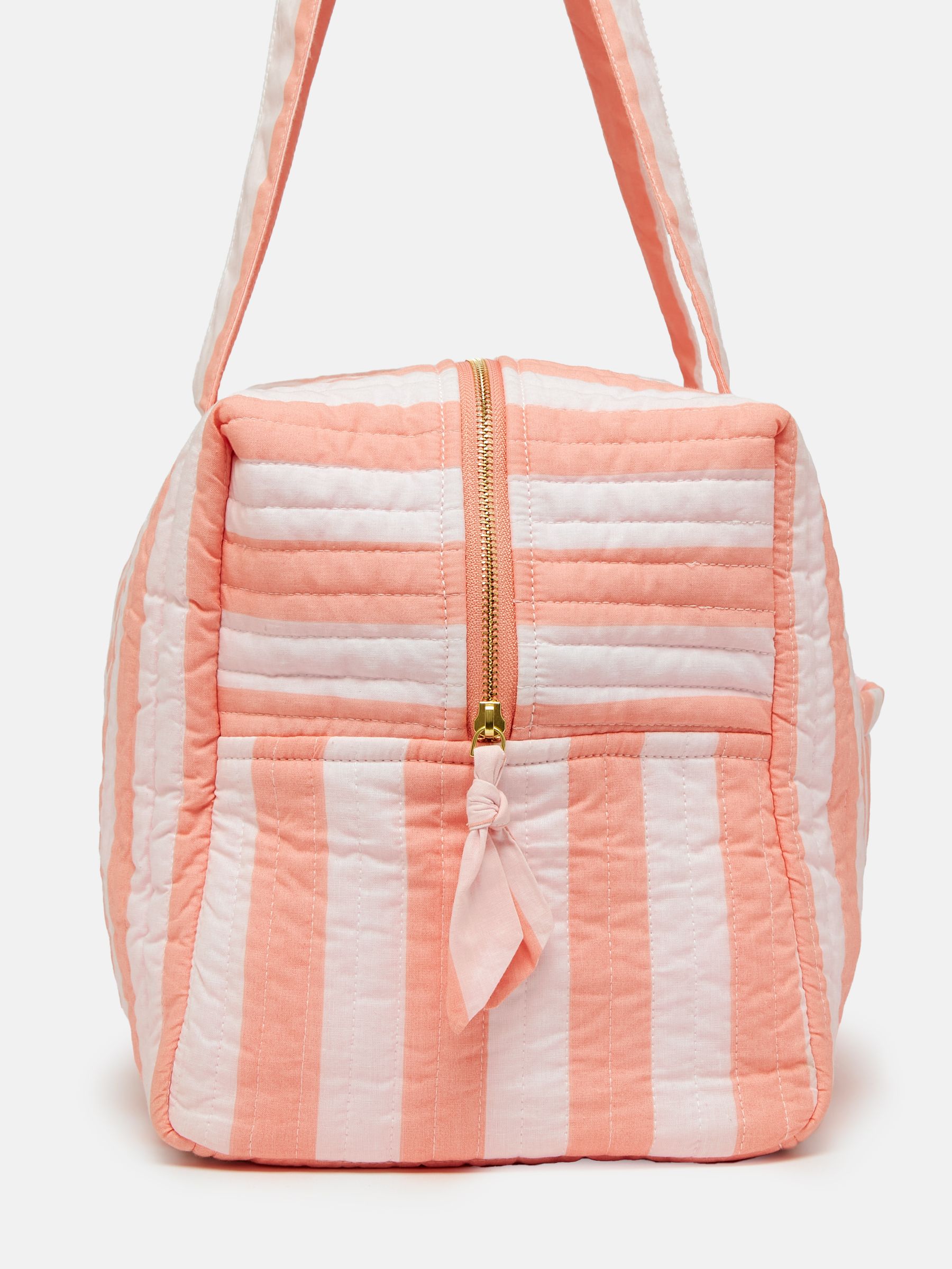 Dolly Pink & Orange Striped Weekend Bag - Image 6 of 8