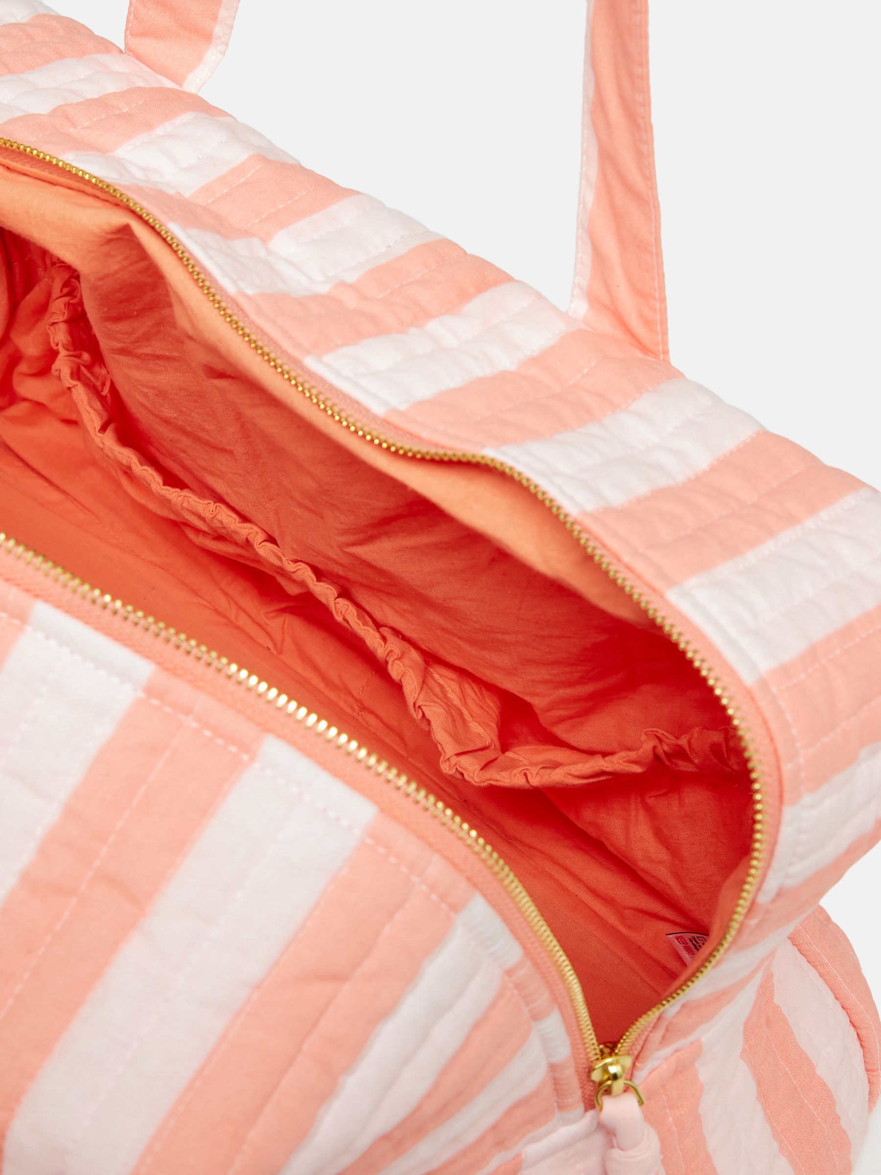 Dolly Pink & Orange Striped Weekend Bag - Image 8 of 8
