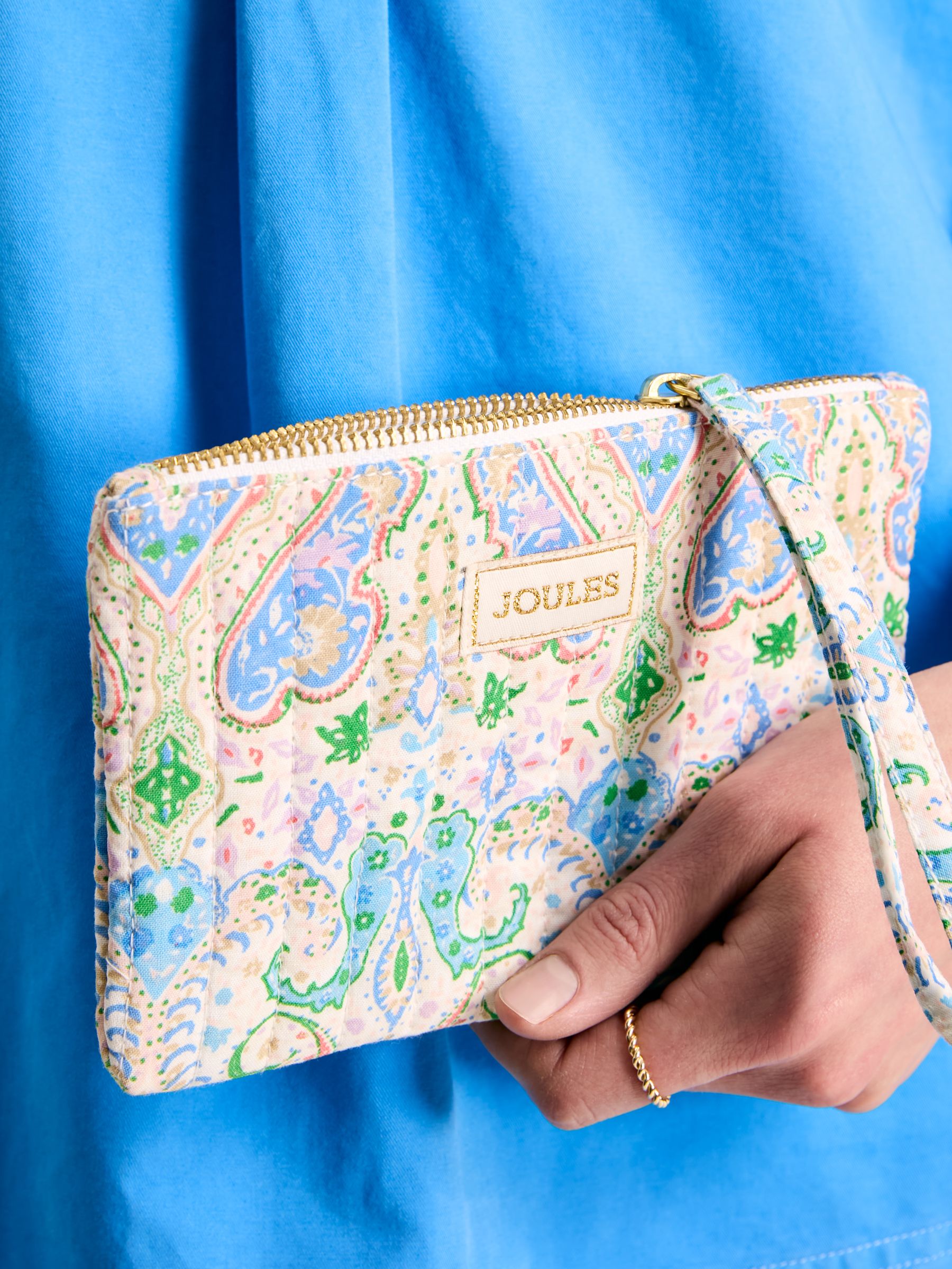 Daphne Blue Paisley Wrist Purse - Image 5 of 6