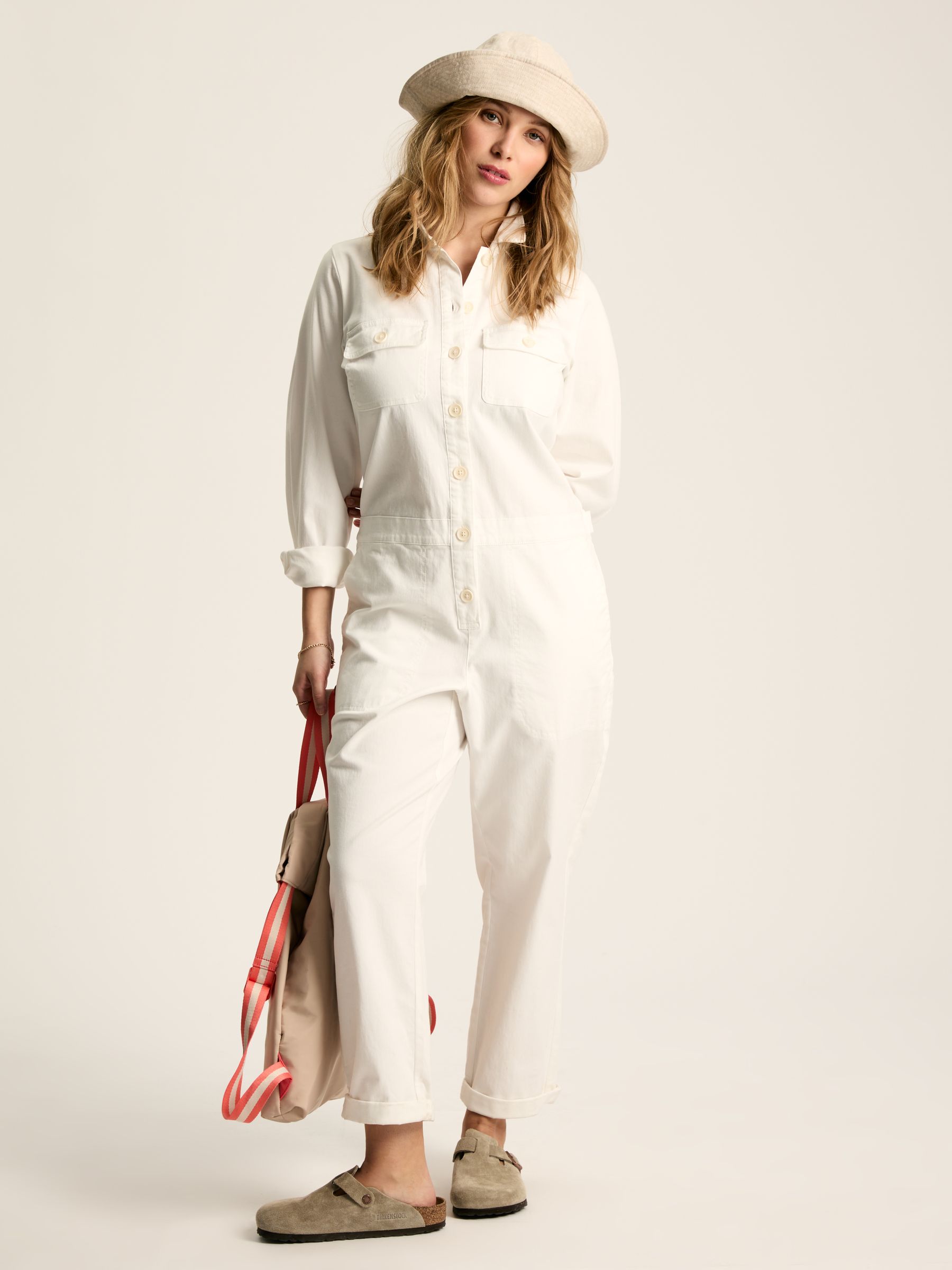 Harriet Neutral Linen Bucket Hat - Image 2 of 4