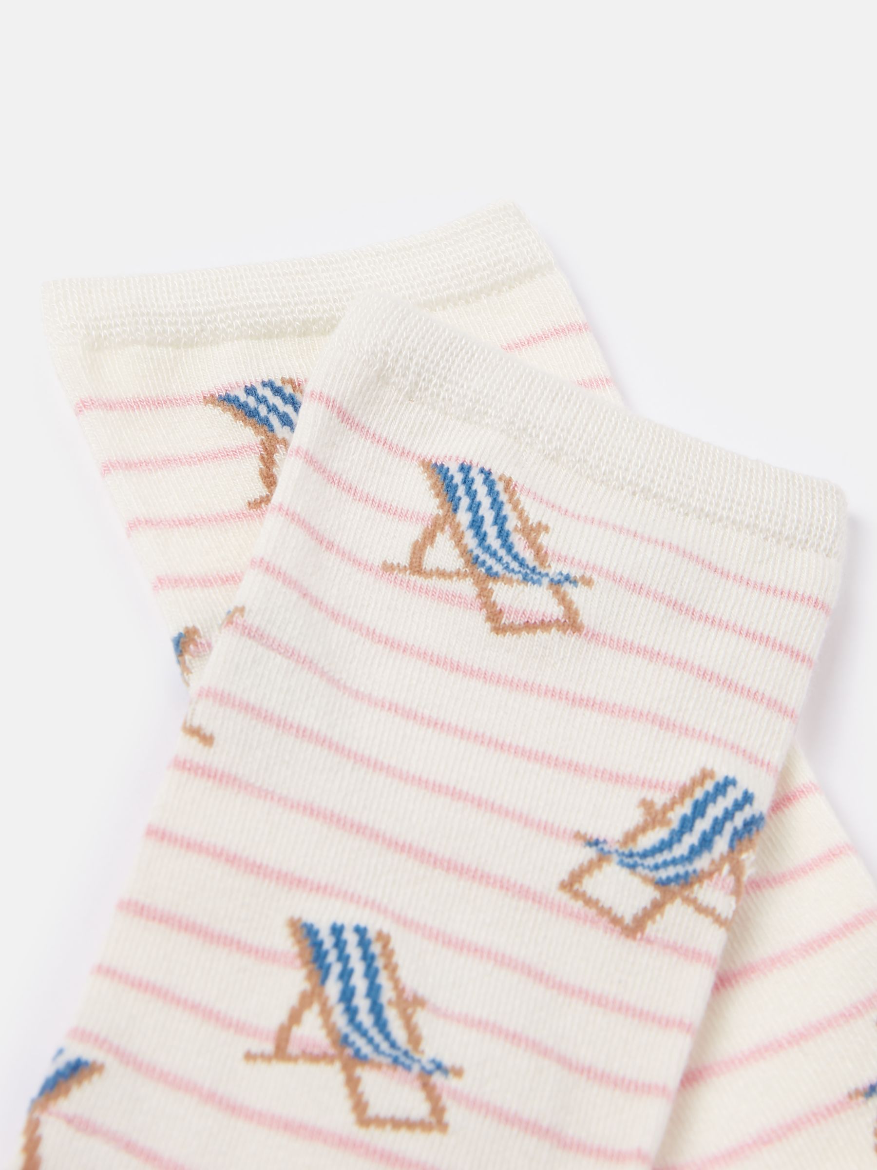 Pink/White Excellent Everyday Single Ankle Socks - Image 3 of 3