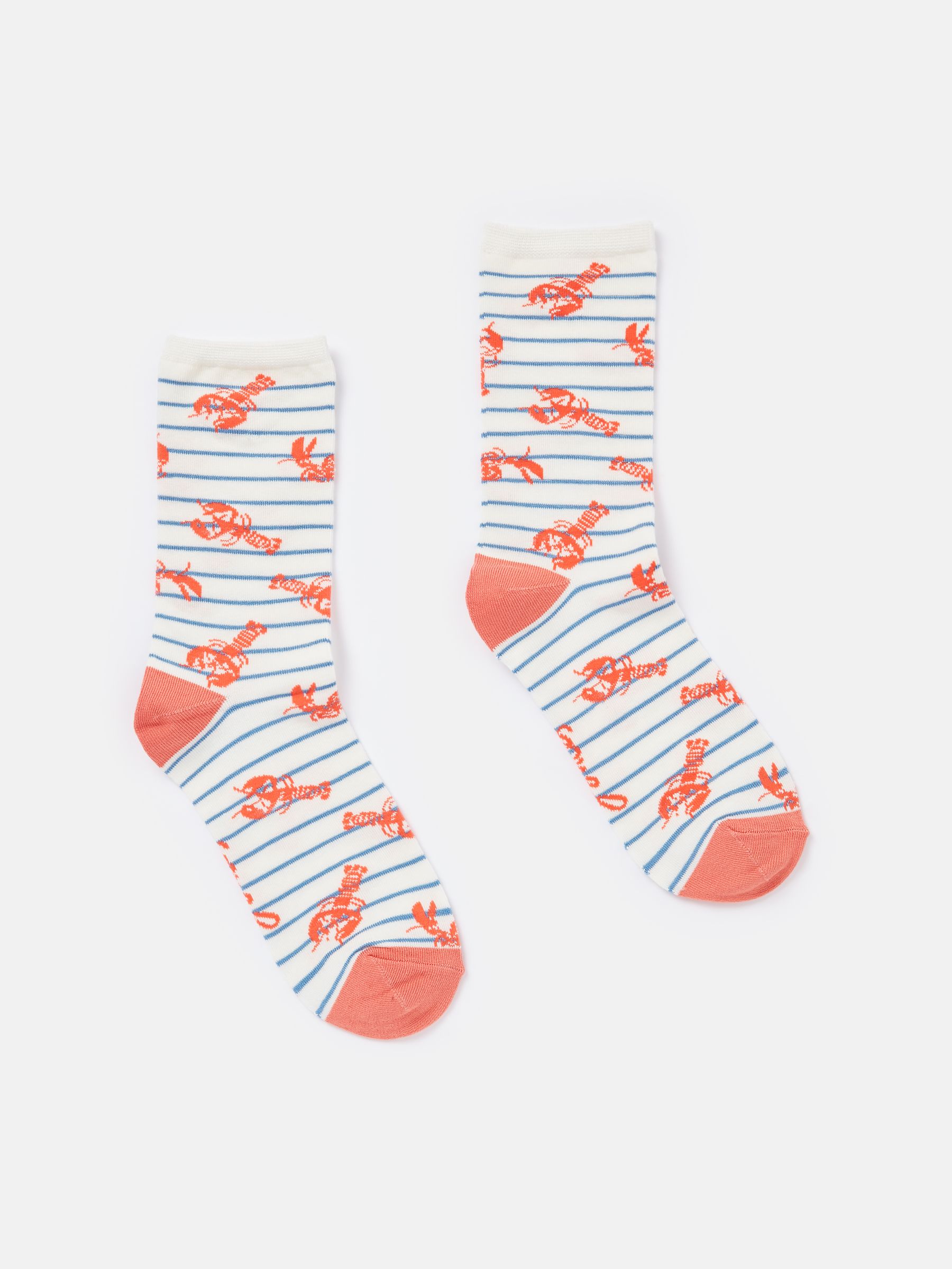Blue/White Excellent Everyday Single Ankle Socks - Image 1 of 3
